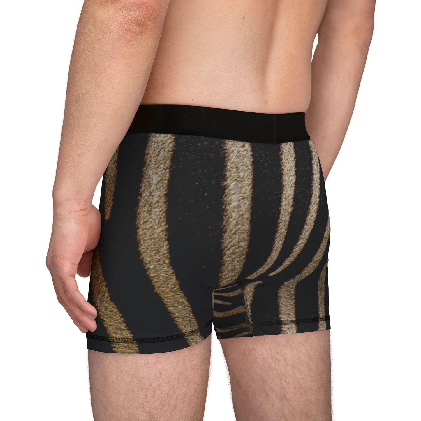 Wild Zebra Print Men's Boxers - Stylish & Comfortable Underwear for Everyday Wear (Women's Matching Underwear Sold Separately)
