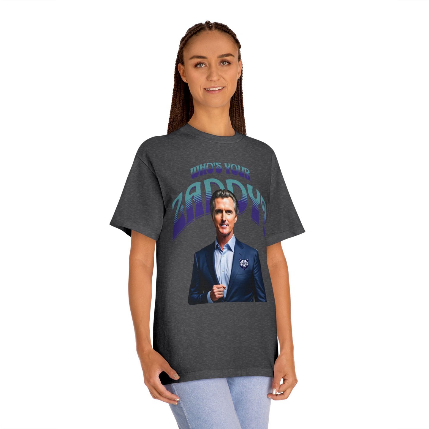 Who's Your Daddy? Funny Classic Tee, Funny Zaddy Gift, Gavon Newsome Tee Shirt, Dad Humor Apparel, Trendy Gavon T-Shirt, Political Tees