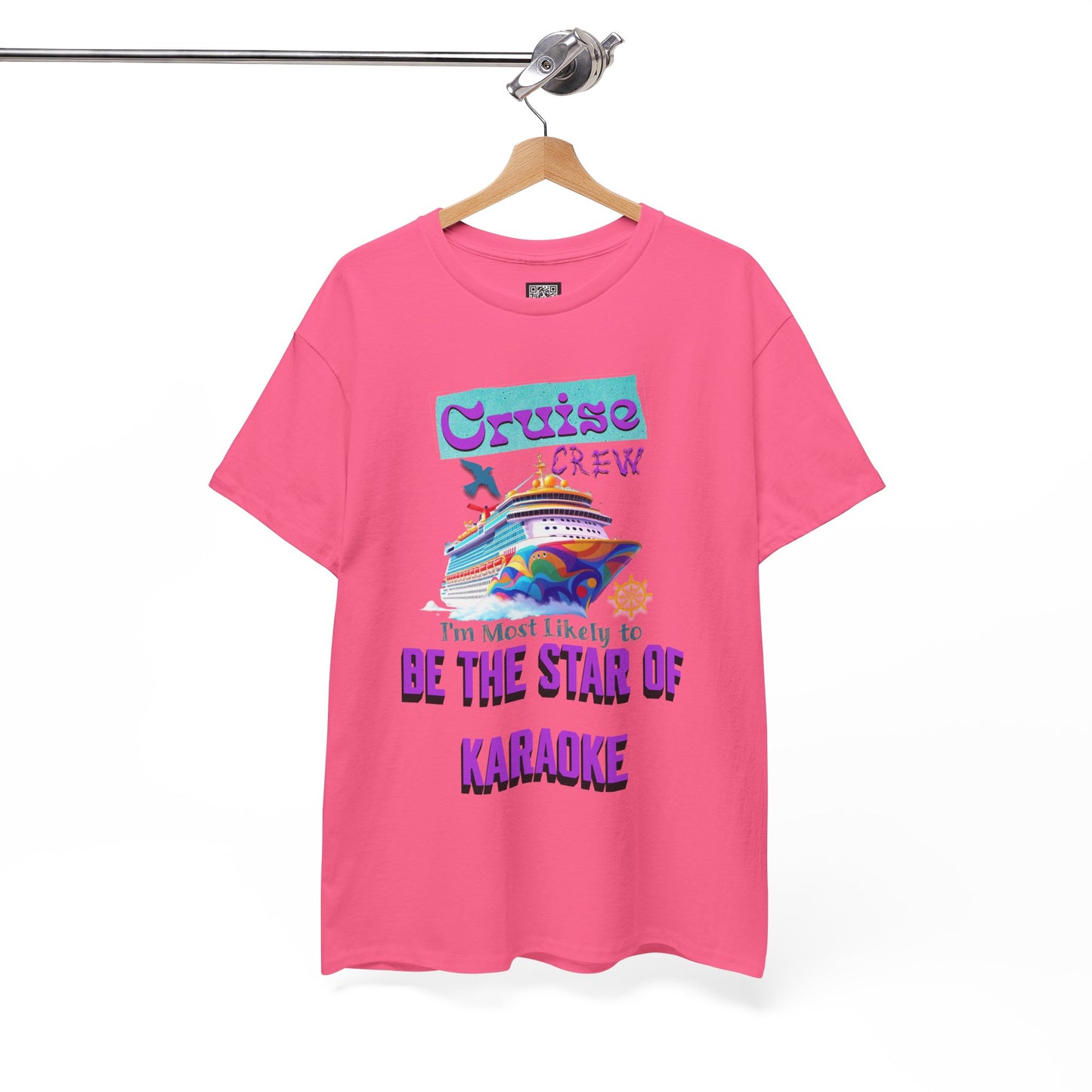 Cruising Karaoke Unisex Tee - Fun Cruise Travel Shirt, Cruise Vacation Outfit, Cruise Summer Party Gear, Gift for Cruise Lovers, Funny Shirt