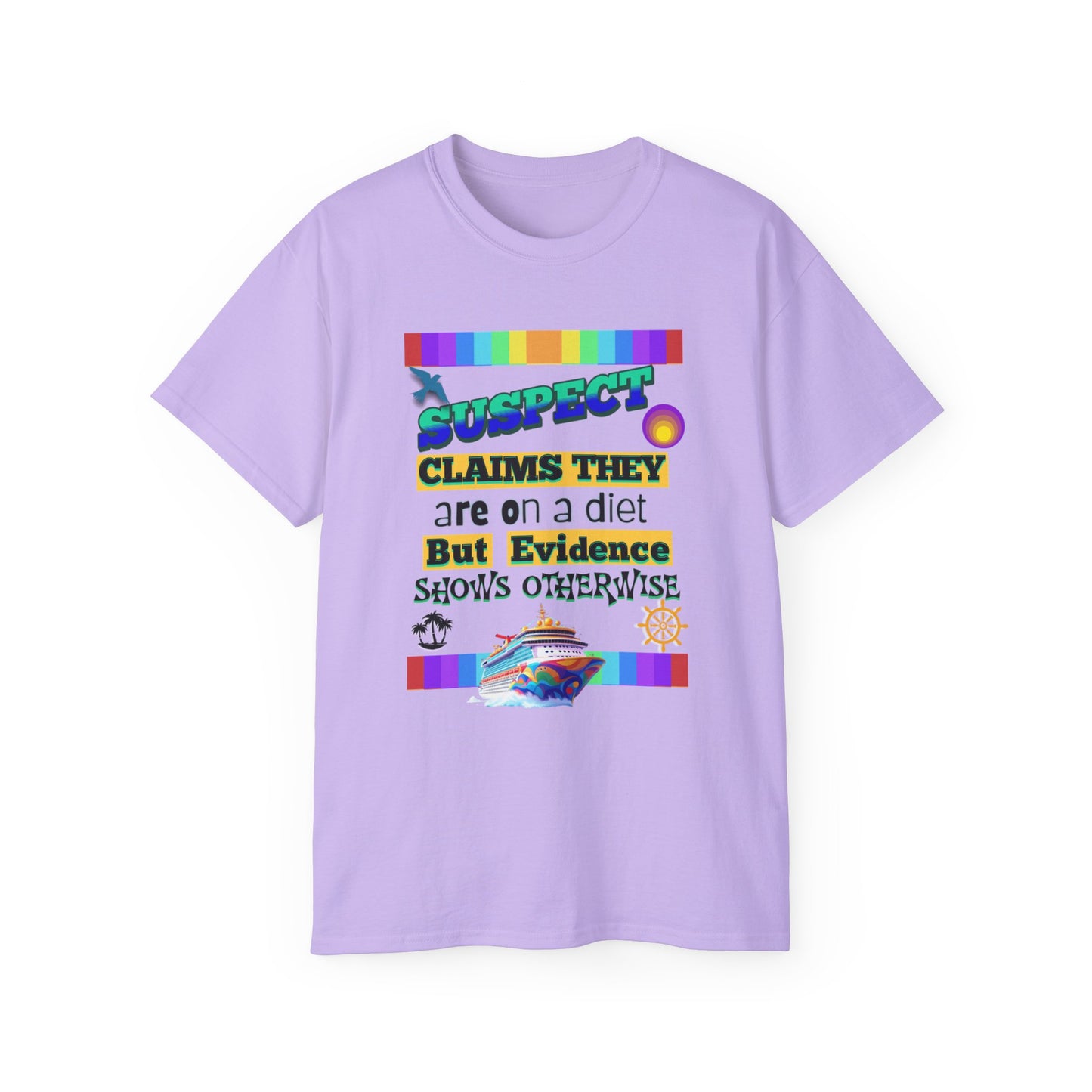 Funny Cruise T-Shirt for a Group, Diet Humor T-Shirt, Unisex Cotton Tee for Foodies, Perfect for Birthdays, Parties, or Everyday Wear