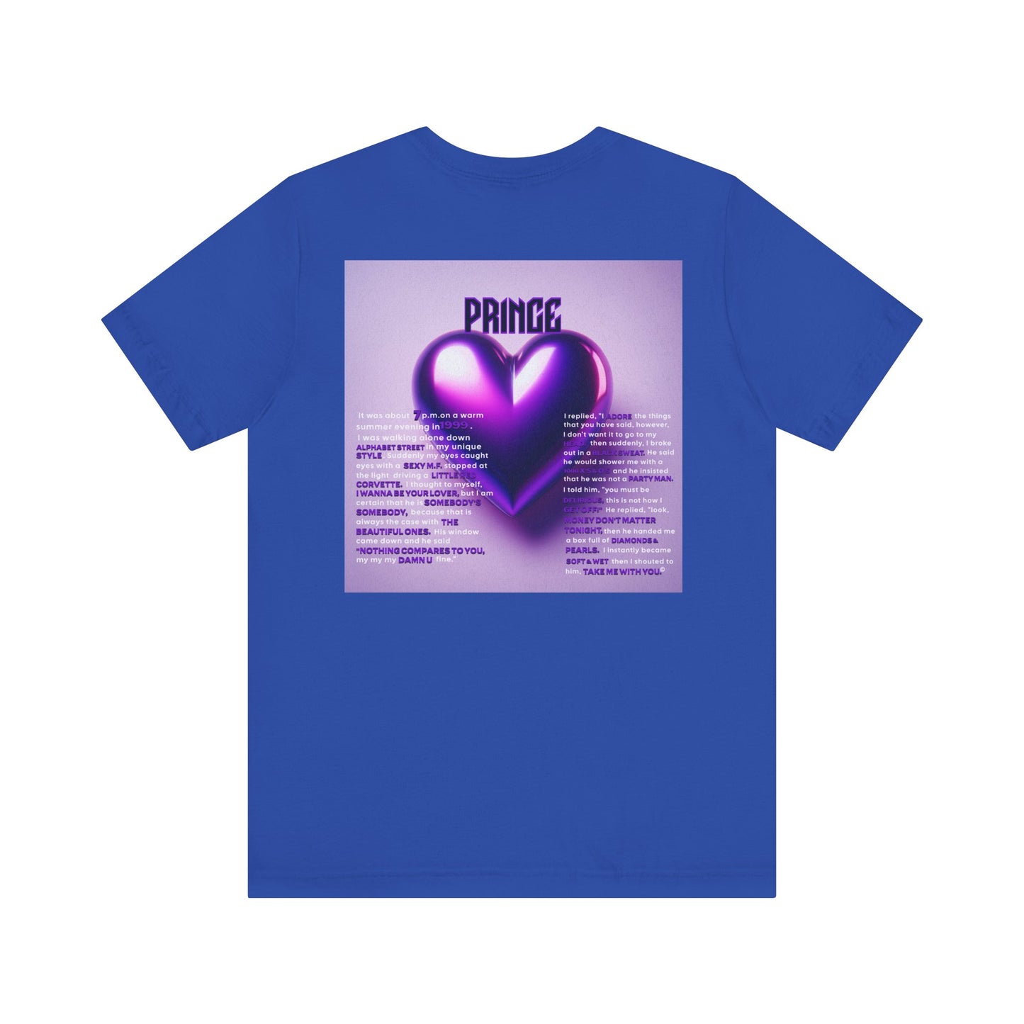 Prince Tribute Unisex Tee - Stylish Band Shirt, Music Lover Gift, Festival Wear, Retro Fashion, Unique Graphic Tee, Prince Song Collaboration