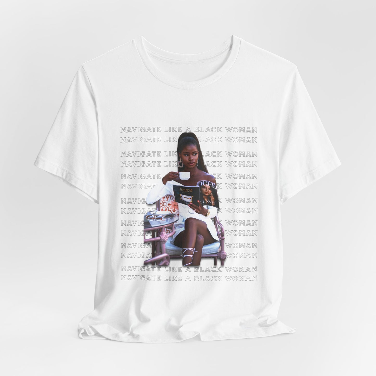Navigate Like a Black Woman, Black Woman Shirt, 92% Black Woman Club, Black Girl Magic T-Shirts, Black History Month Shirts for Women