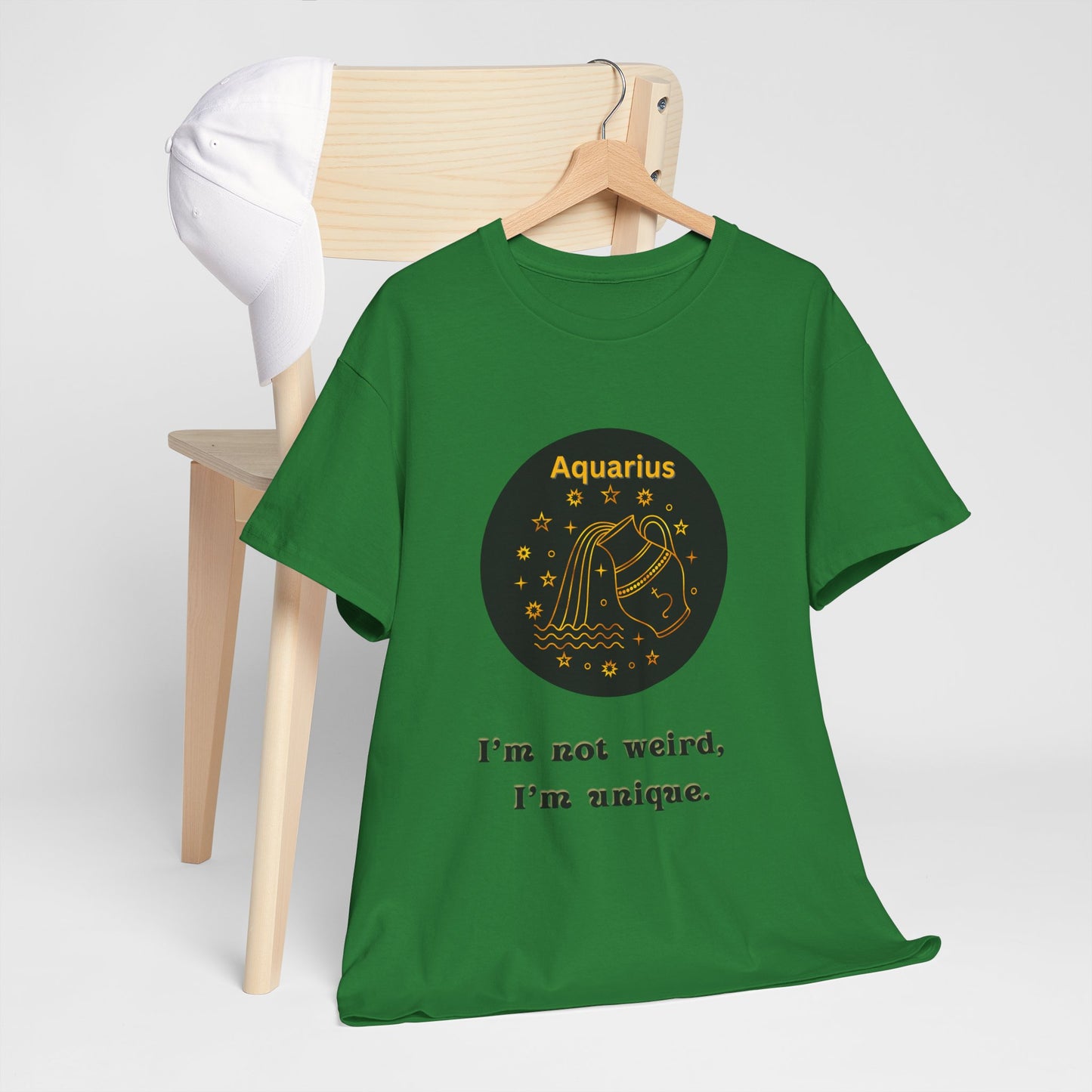 Aquarius T-Shirt, Aquarius Horoscope Gifts, Birth Month Gifts, Zodiac Sign T-Shirt Gifts, Astrology T-Shirt, Unisex Heavy Cotton Tee