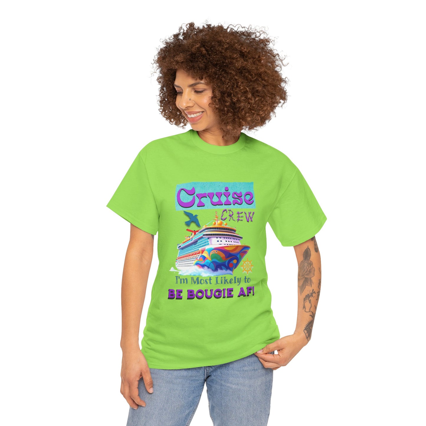 Cruise Crew Tee - I'm Most Likely to Be Bougie AF, Travel Shirt, Vacation Apparel, Cruise Outfits, Summer Fun Clothing for the Bougie Crew