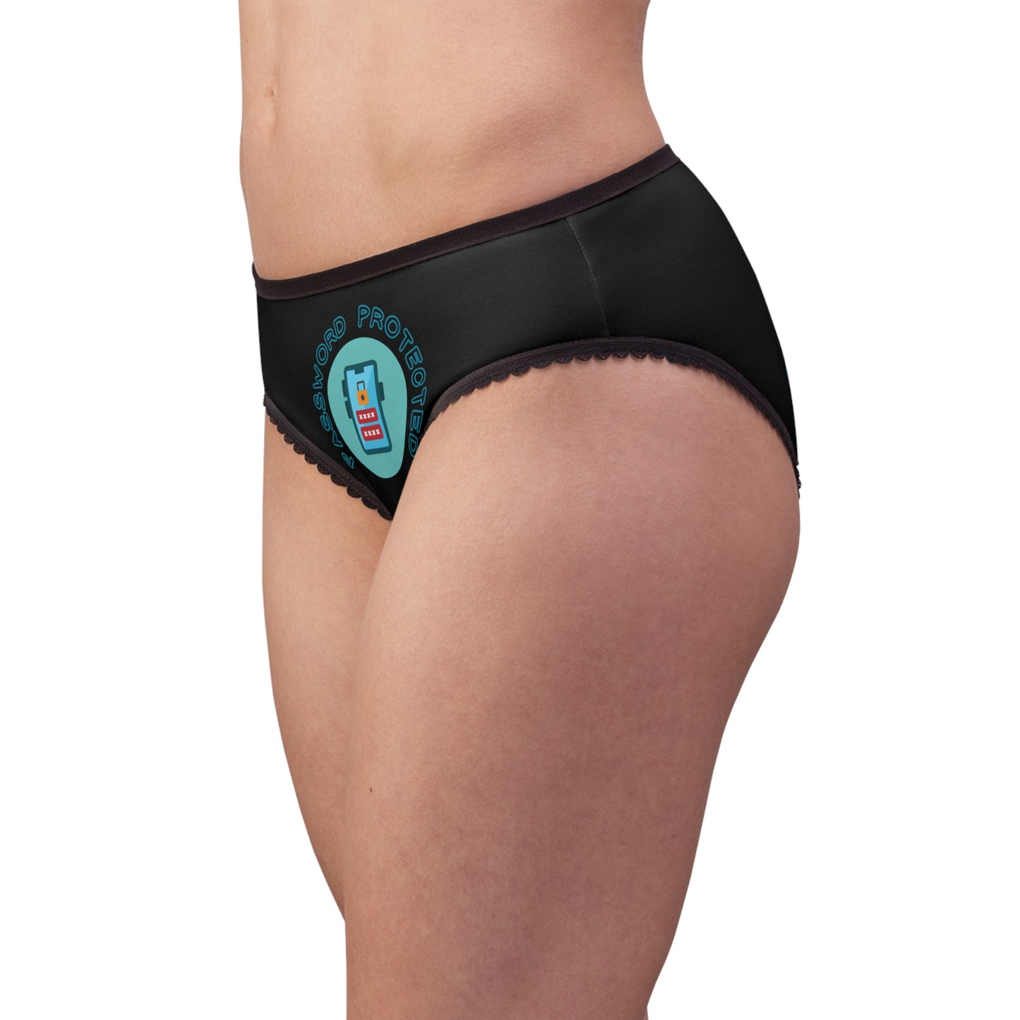 Password Protected Women's Briefs, Cute Women's Underwear,