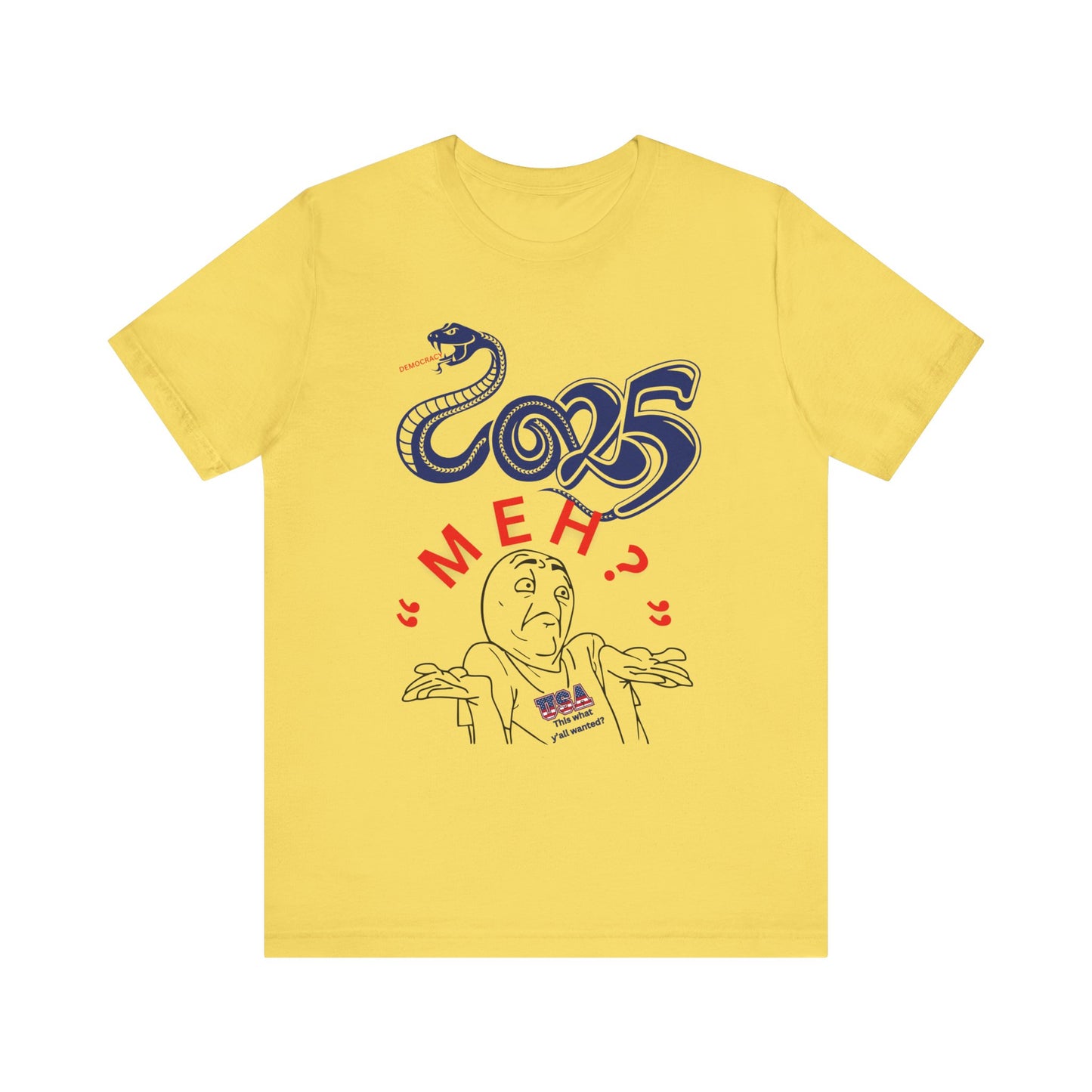 2025 "Meh" T-Shirt Unisex Jersey Short Sleeve Tee, Funny 2025 T-Shirt, New Year's T-Shirt, 92% Black Women, Black Girl Magic,