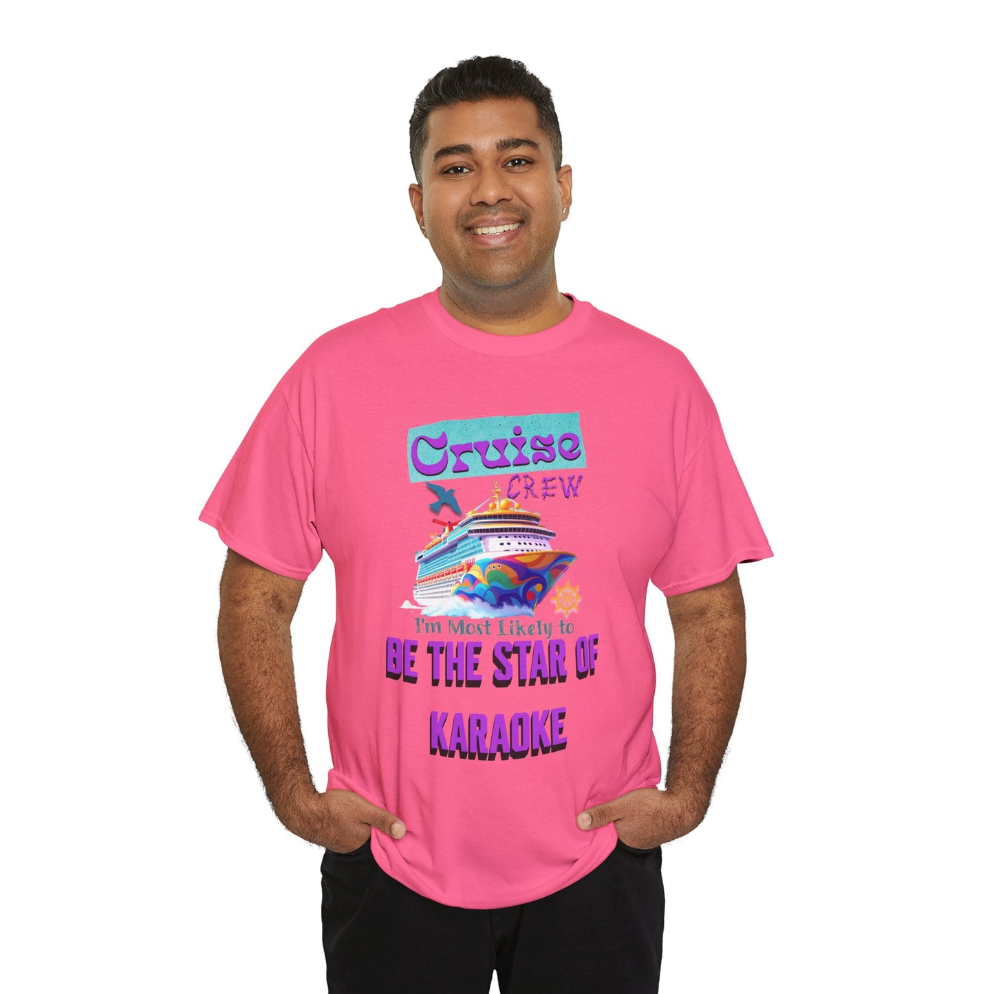 Cruising Karaoke Unisex Tee - Fun Cruise Travel Shirt, Cruise Vacation Outfit, Cruise Summer Party Gear, Gift for Cruise Lovers, Funny Shirt