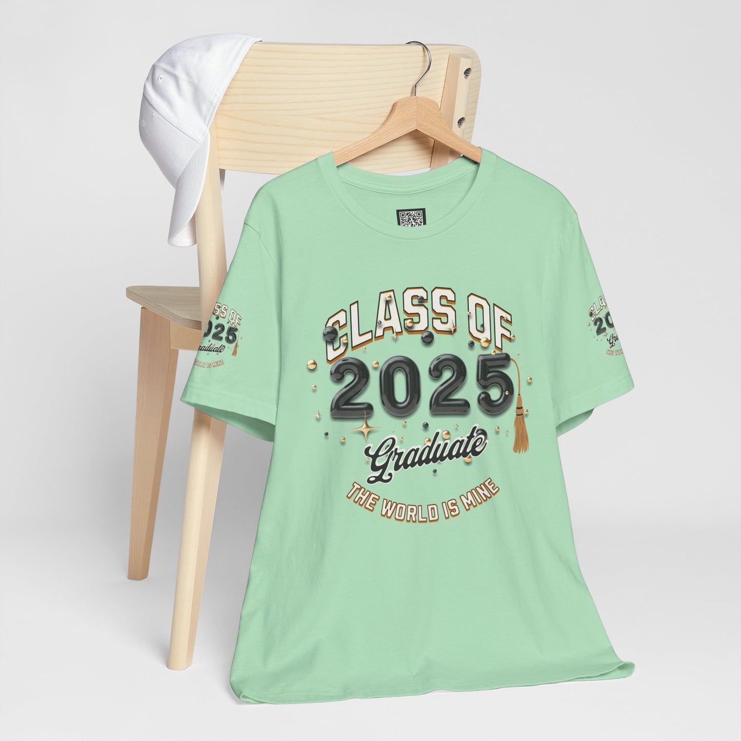 2025 Graduate Unisex Jersey Tee, Class of 2025 Graduation Shirt, Graduation Pride for 2025T-Shirts, The World is Mine Tees