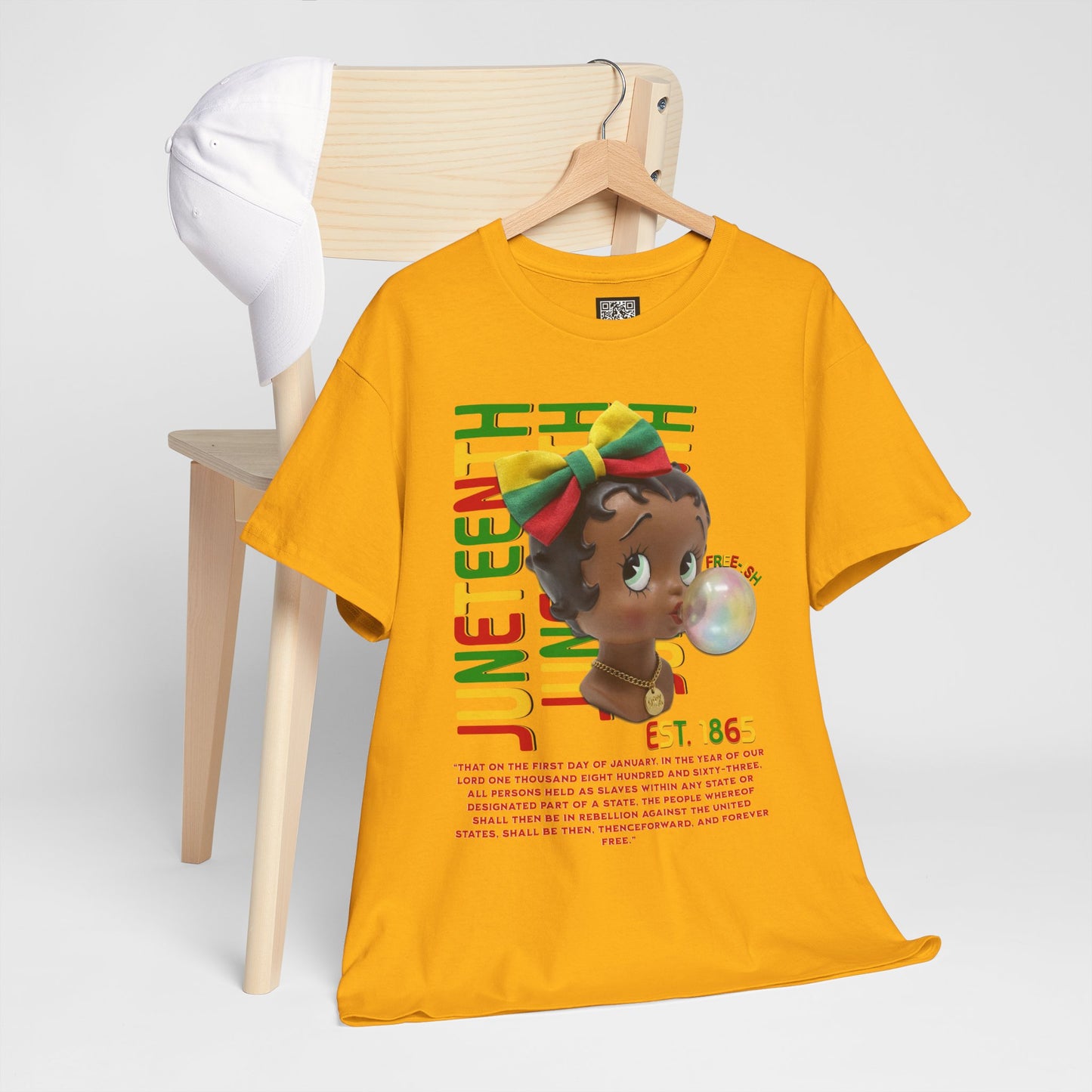 Juneteenth Betty Boop Graphic Tee — "Juneteenth Est. 1865" Celebration T-Shirt