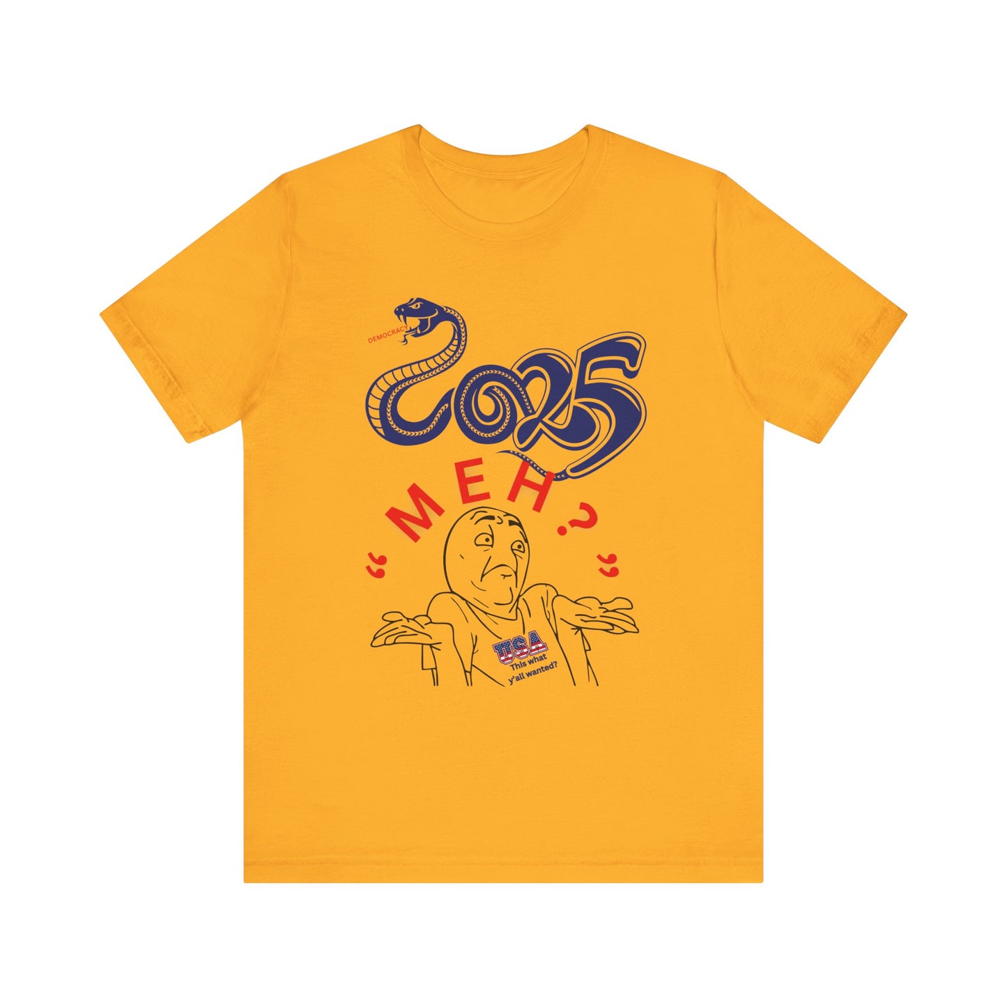 2025 "Meh" T-Shirt Unisex Jersey Short Sleeve Tee, Funny 2025 T-Shirt, New Year's T-Shirt, 92% Black Women, Black Girl Magic,