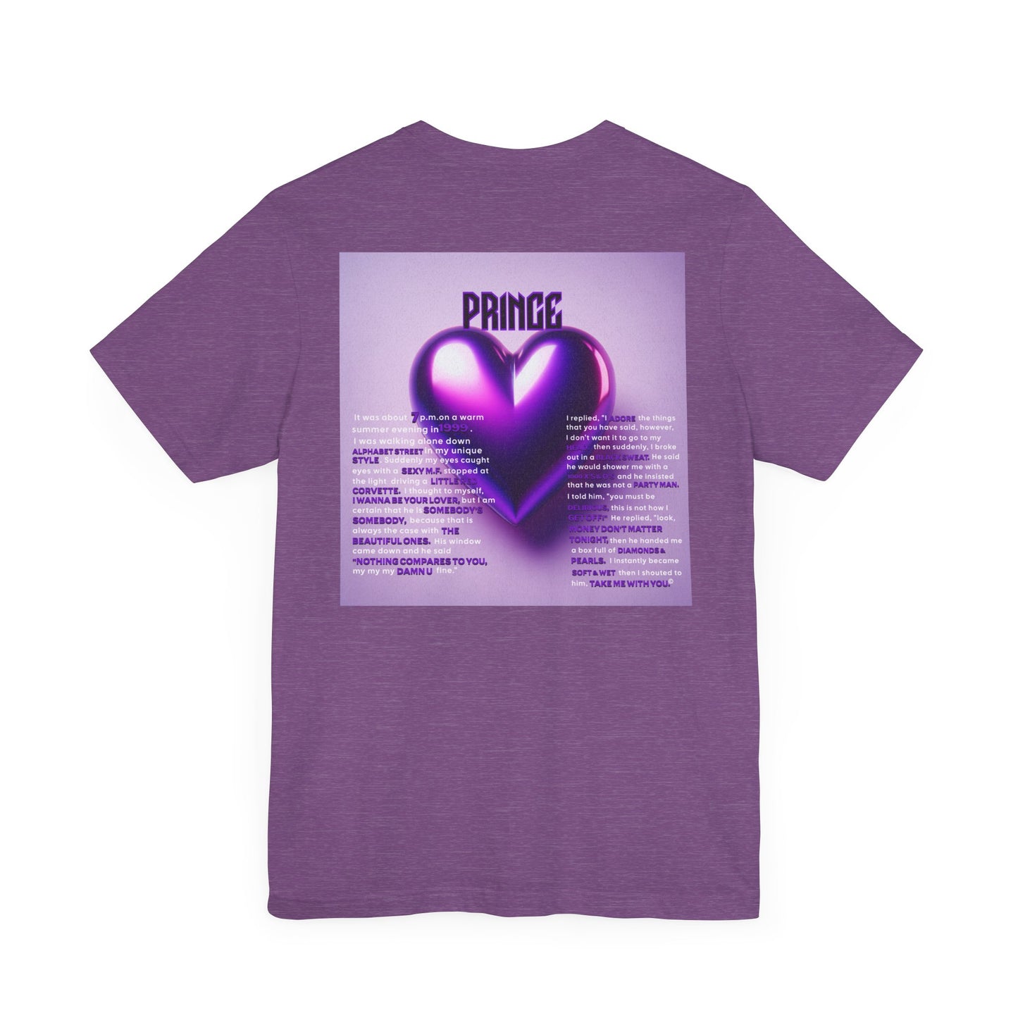 Prince Tribute Unisex Tee - Stylish Band Shirt, Music Lover Gift, Festival Wear, Retro Fashion, Unique Graphic Tee, Prince Song Collaboration