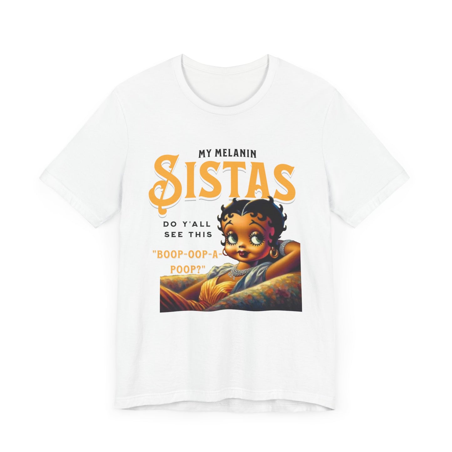 Melanin Betty Boop, 92% Black Woman Shirt, Black Girl Magic Tees, Black Culture T-Shirts, Humorous Betty Boop Shirts, Betty Boop T-Shirts