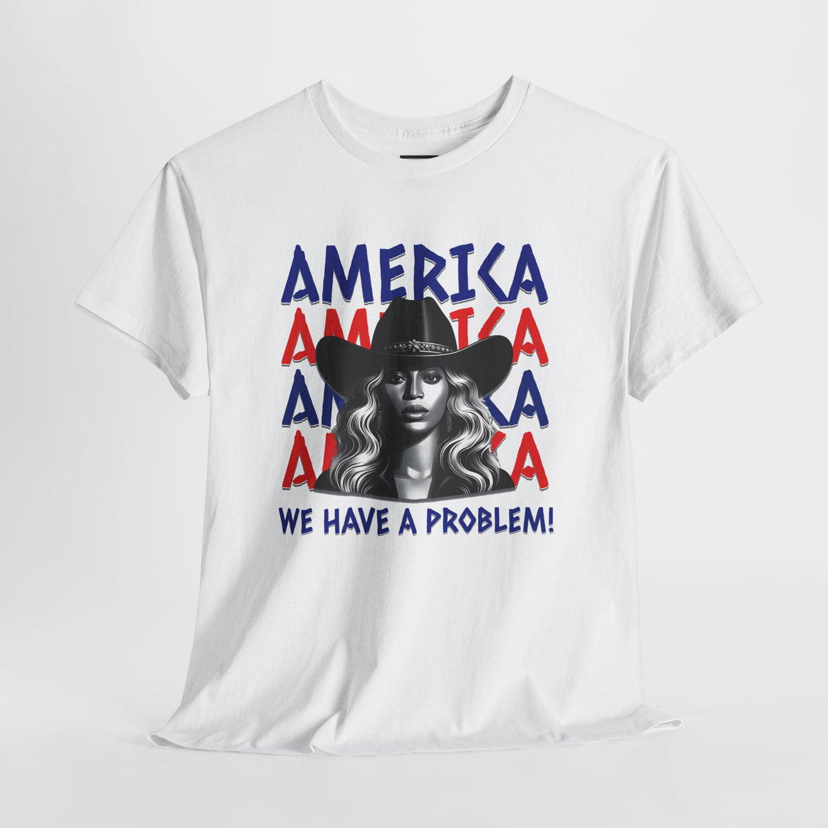 Beyoncé America We Have a Problem T-Shirt – Cowboy Carter Fan Tee, Patriotic Concert Shirt, S–5XL