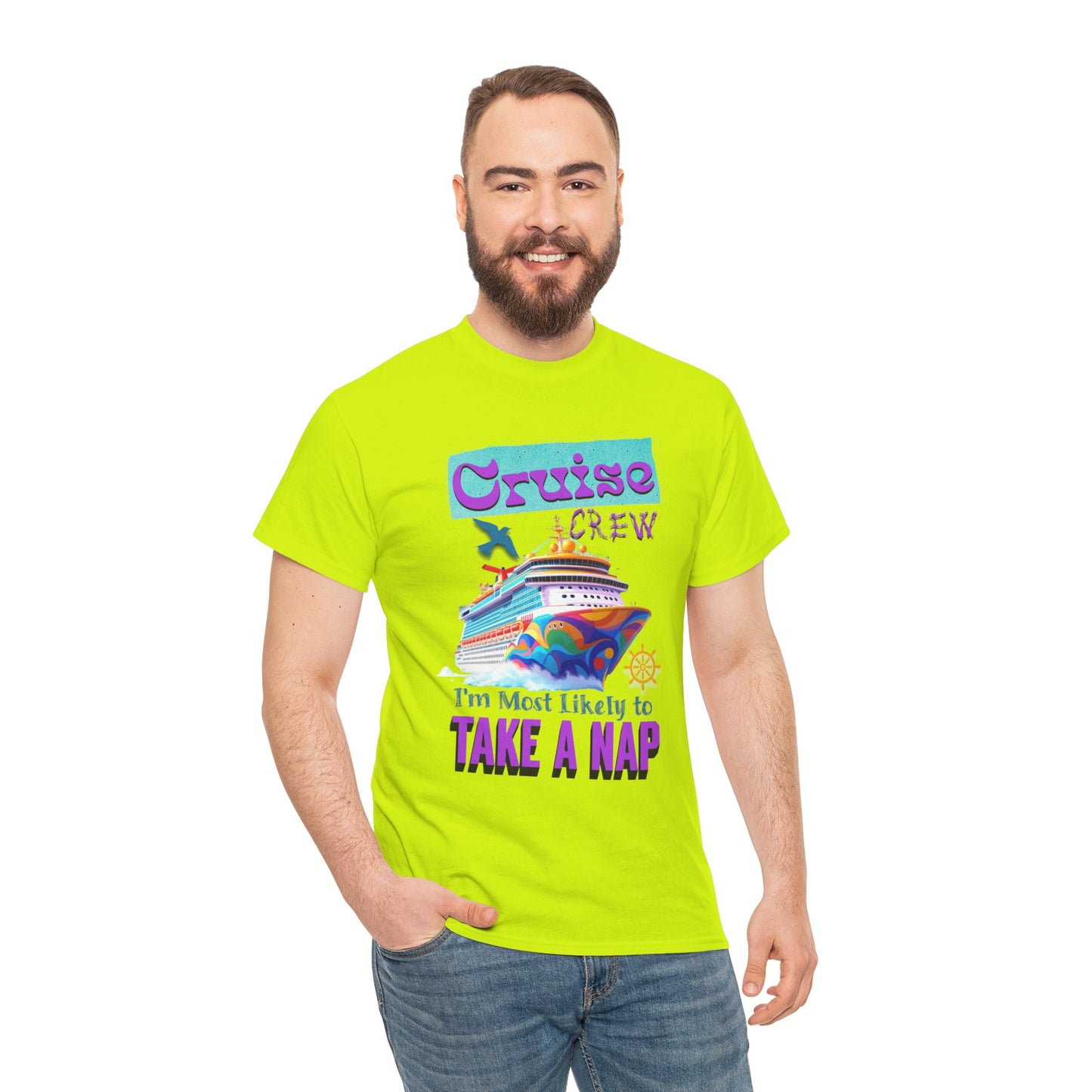 Cruise Crew Nap Tee, Unisex Cotton Shirt, Fun Cruise Vacation Apparel, Cruising Nautical Gift, Group Travel Outfit, Fun Cruise Shirt