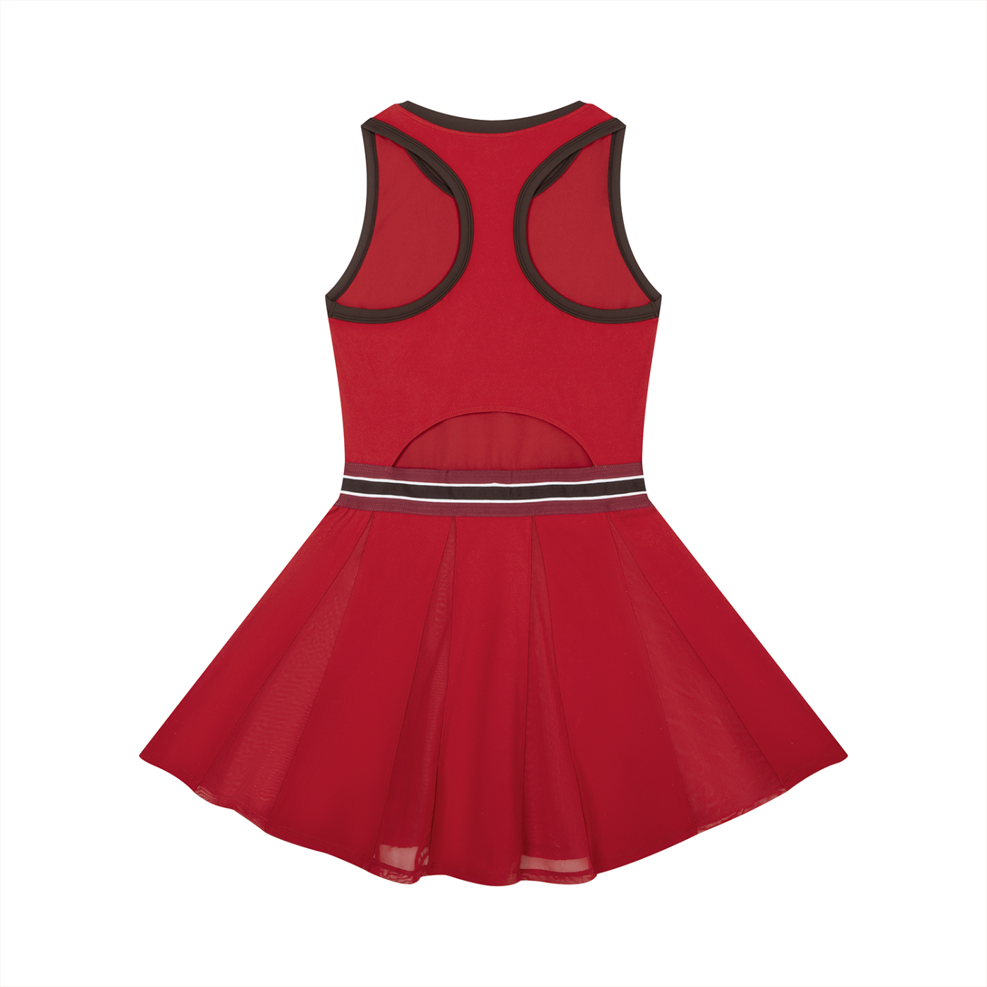 "It's Tee Time" Women's Color Block A-Line Sleeveless Golf Dress