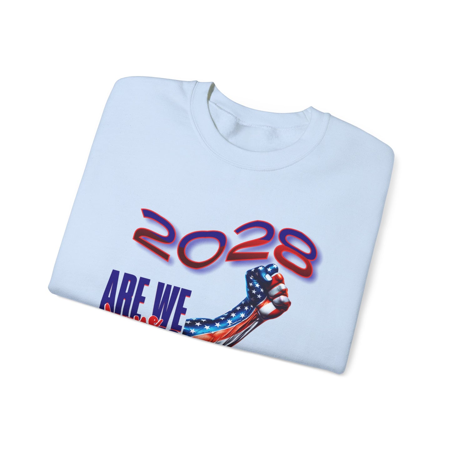 Are We There Yet 2028? - Patriotic Determination Design, American Flag Art, Political Statement Graphic Shirt, Activism and Patriotism Tees