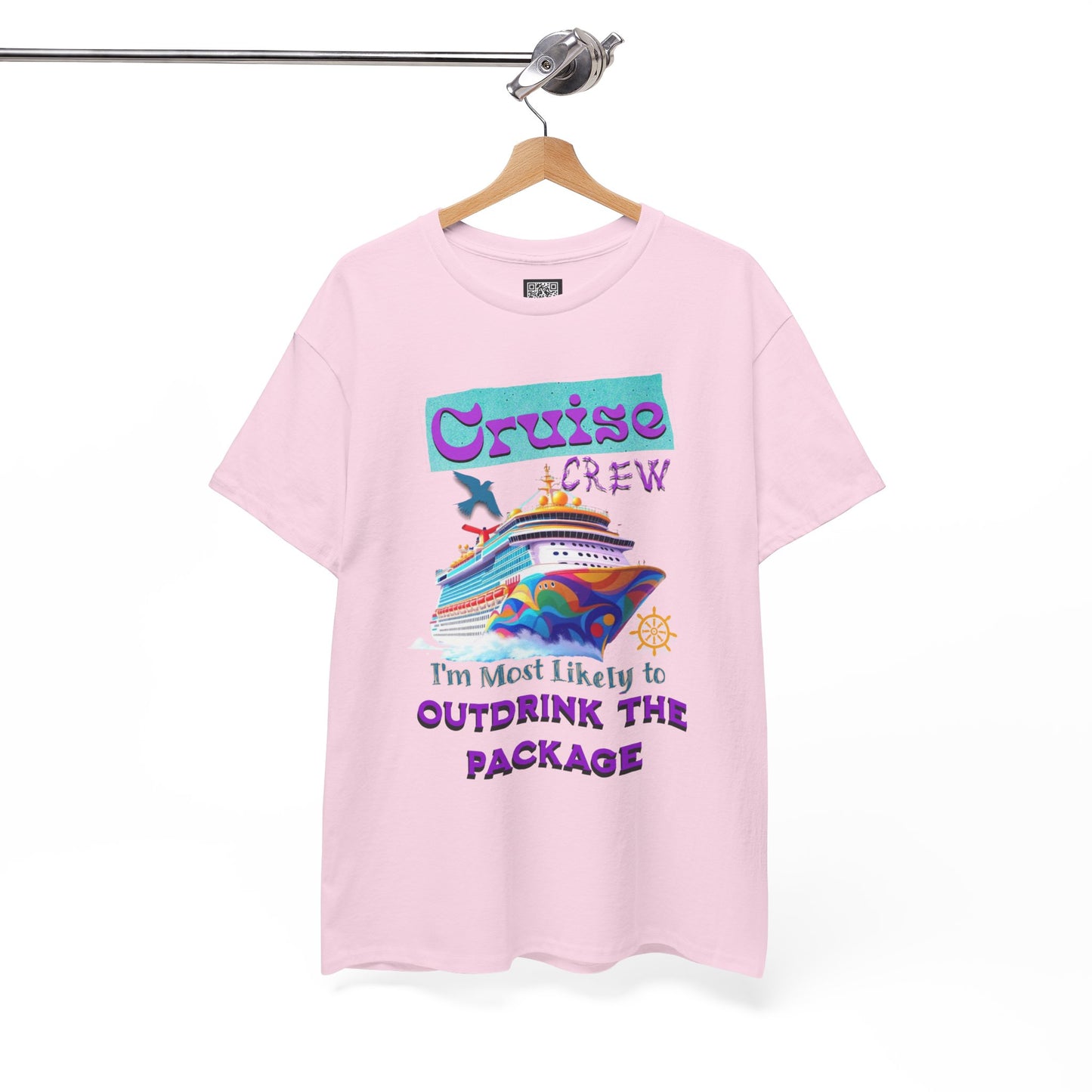 Cruise Crew Outdrink Package Tee | Fun Vacation T-Shirt | Perfect for Summer, Group Trips, Gifts, Drink Package T-Shirt for Cruise