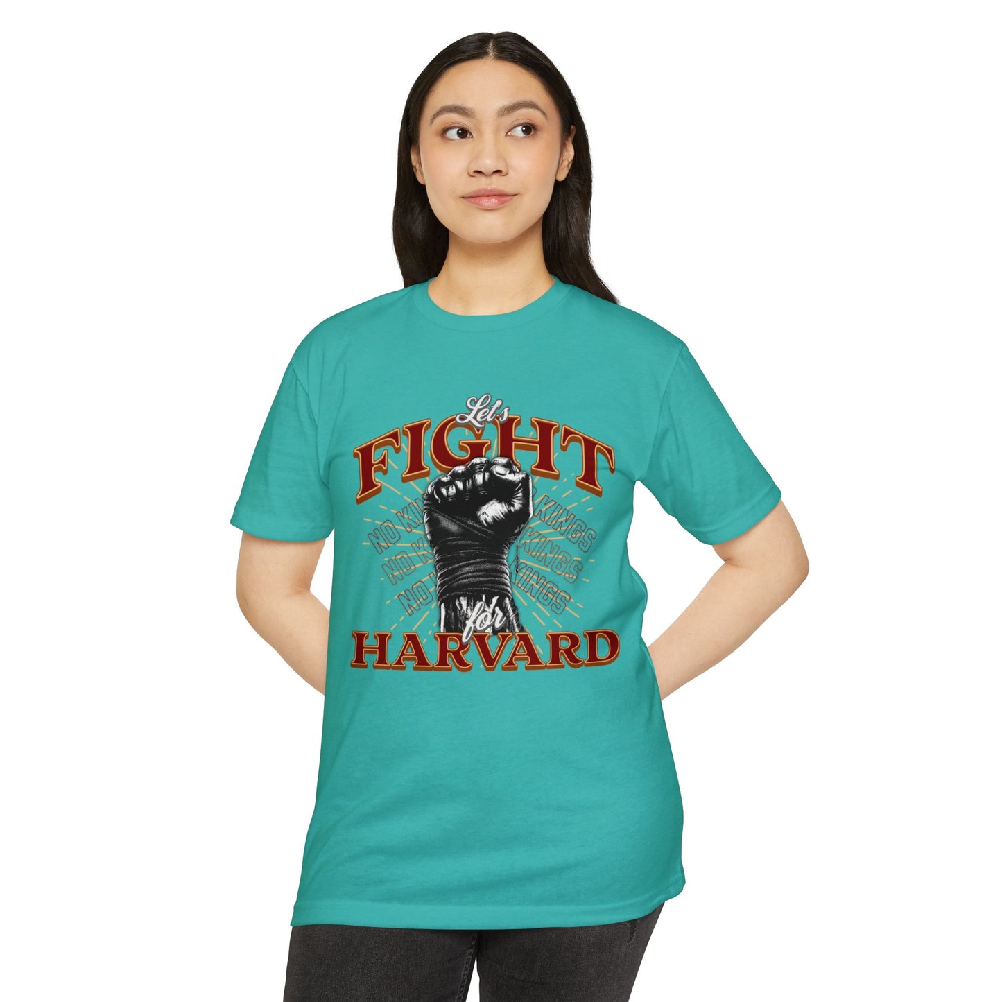 Empowering Fight for Hardvard University T-Shirt | Trump vs. Harvard T-Shirts, Spirit of Democracy, Standing with Hardvard Tee