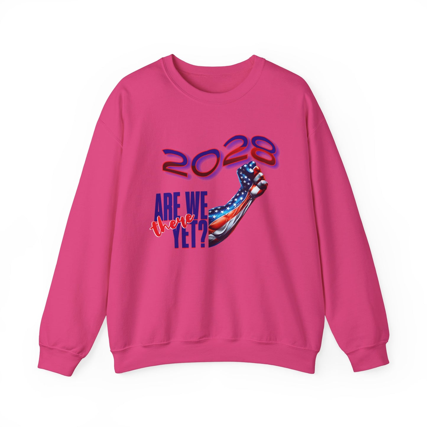 Are We There Yet 2028? - Patriotic Determination Design, American Flag Art, Political Statement Graphic Shirt, Activism and Patriotism Tees