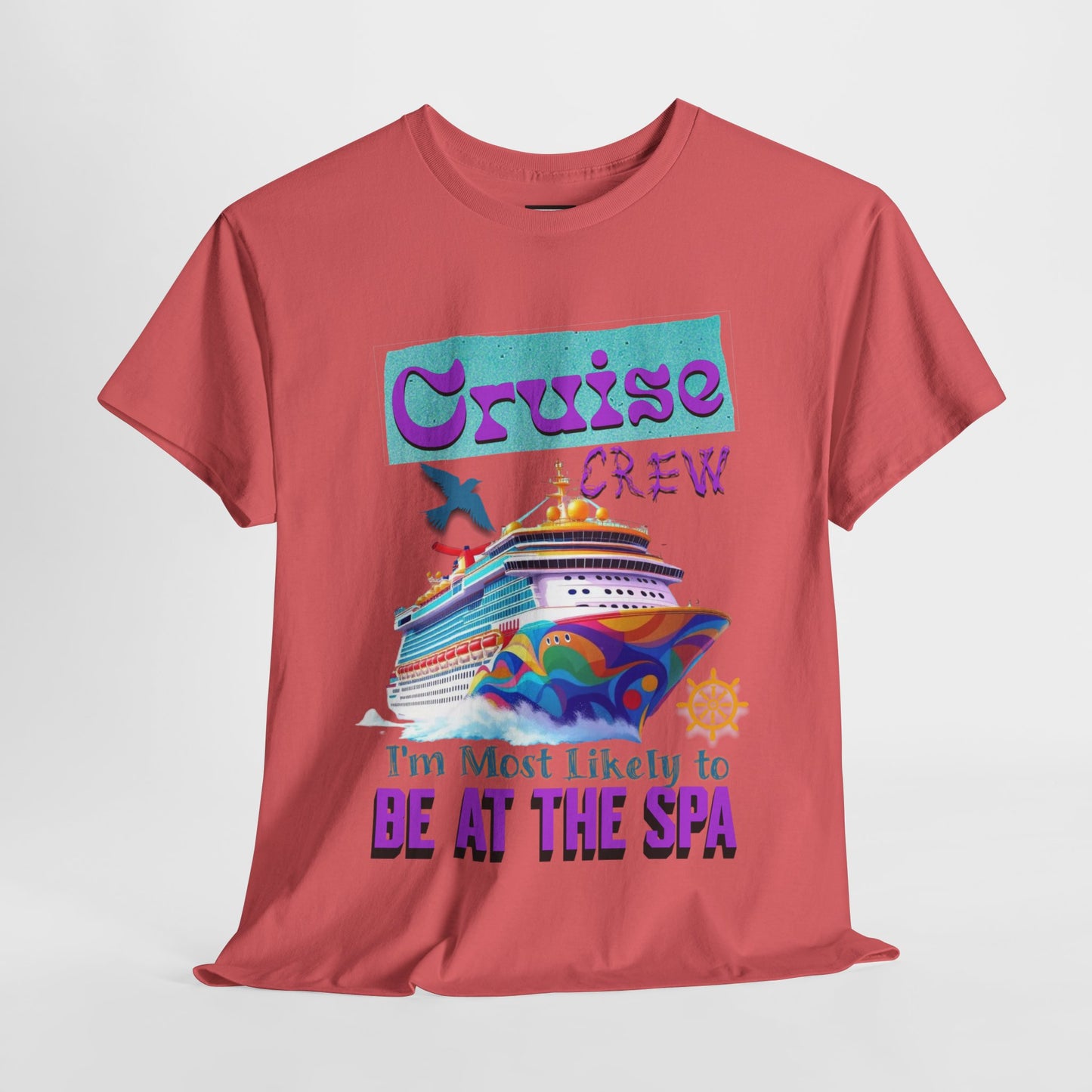 Cruise Crew Unisex Tee - Spa Day Vibes, Cruise Vacation T-Shirt, Funny Group Travel Apparel, Cruise Wear, Summer Fun Shirt