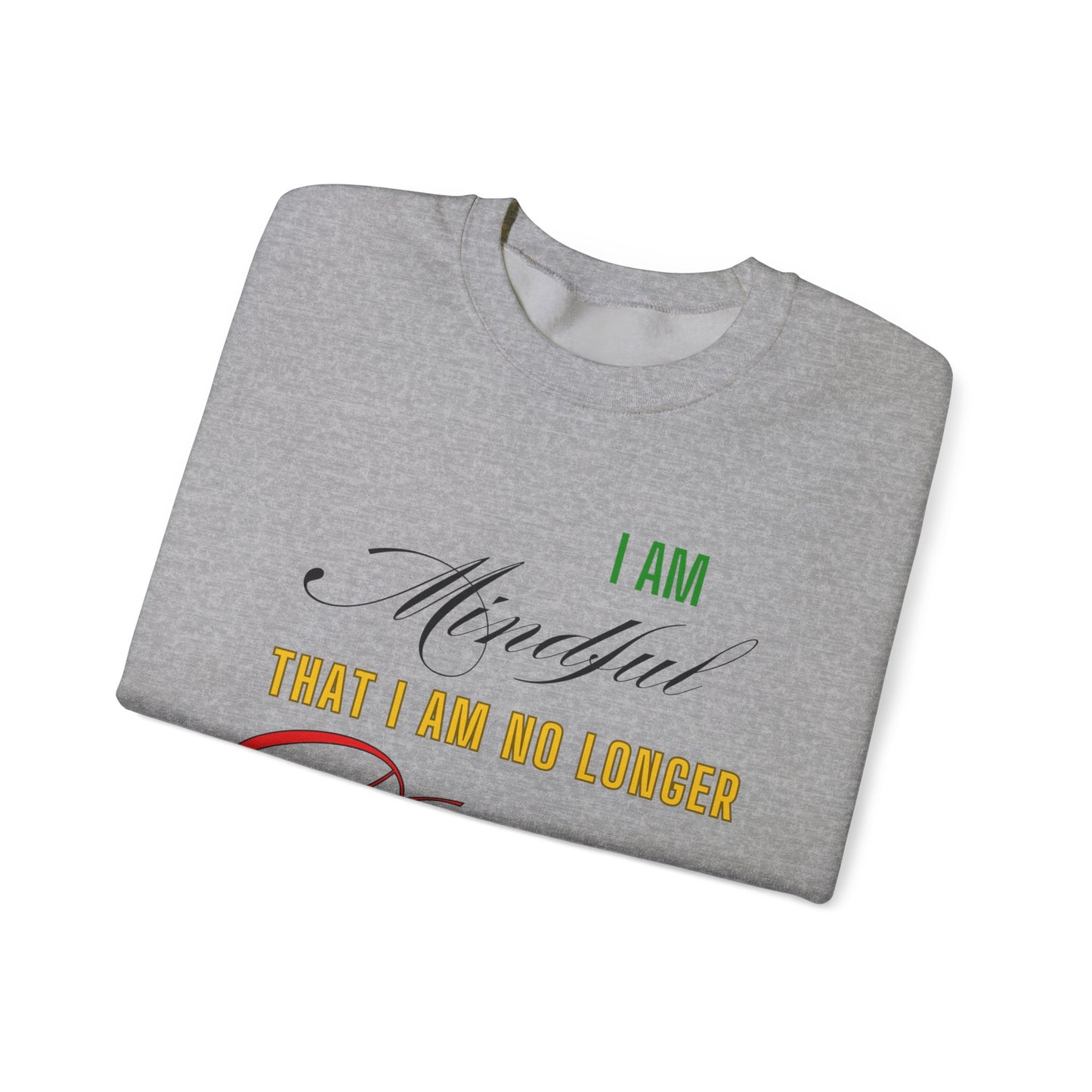 "Mindful But Not Demure" Heavy Blend™ Crewneck Sweatshirt, Demure Shirt, Funny Trendy Shirt, Viral Meme Shirt, Female Empowerment Shirt, Very Demure Very Mindful Very Cutesy, Minimalist Style