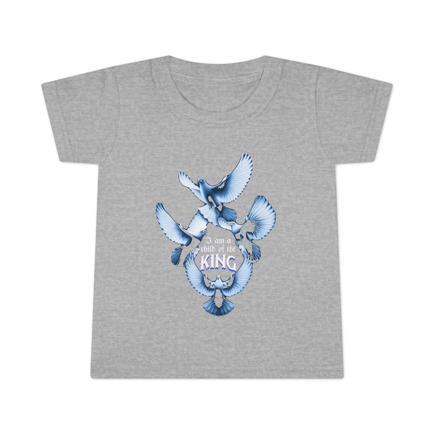 Toddler T-Shirt - "I Am a Child of the King" - Inspirational Tees for Toddlers, Religious T-Shirts for Infants and Toddlers