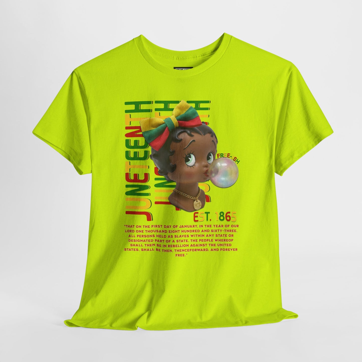 Juneteenth Betty Boop Graphic Tee — "Juneteenth Est. 1865" Celebration T-Shirt