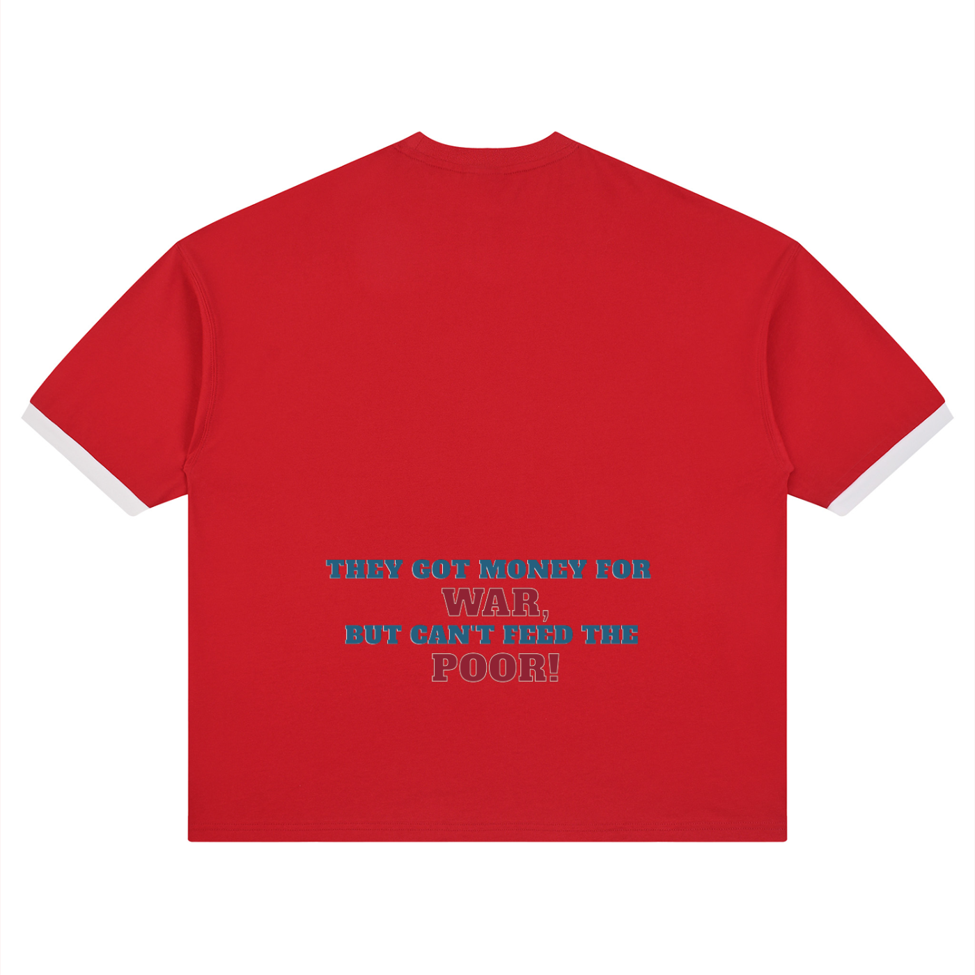 2Pac Unisex Color Block Drop Shoulder T-Shirt