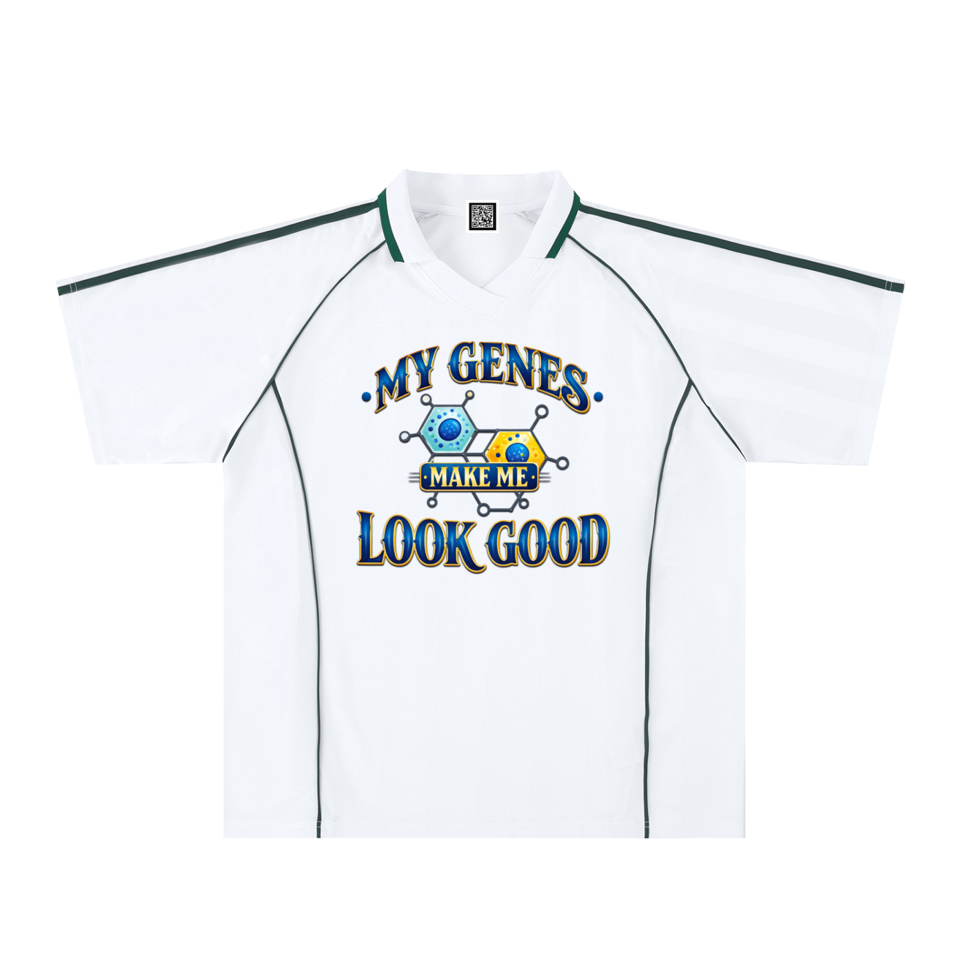 Shadow Stripe Collared Soccer Jersey