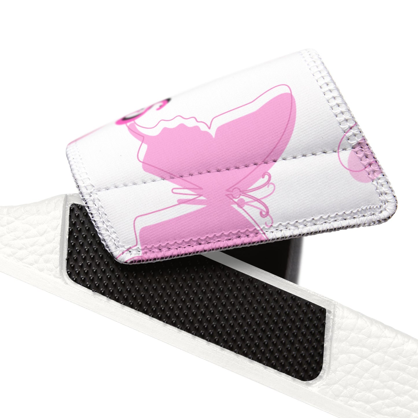 "Princess Dreams" Kids Slide Sandals with Pink & Purple Butterflies