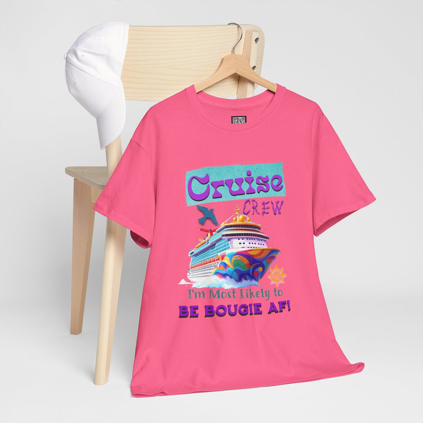 Cruise Crew Tee - I'm Most Likely to Be Bougie AF, Travel Shirt, Vacation Apparel, Cruise Outfits, Summer Fun Clothing for the Bougie Crew