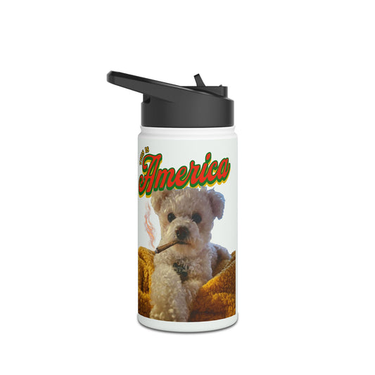 Pet Lover Stainless Steel Water Bottle — Cute Custom Dog Photo Design