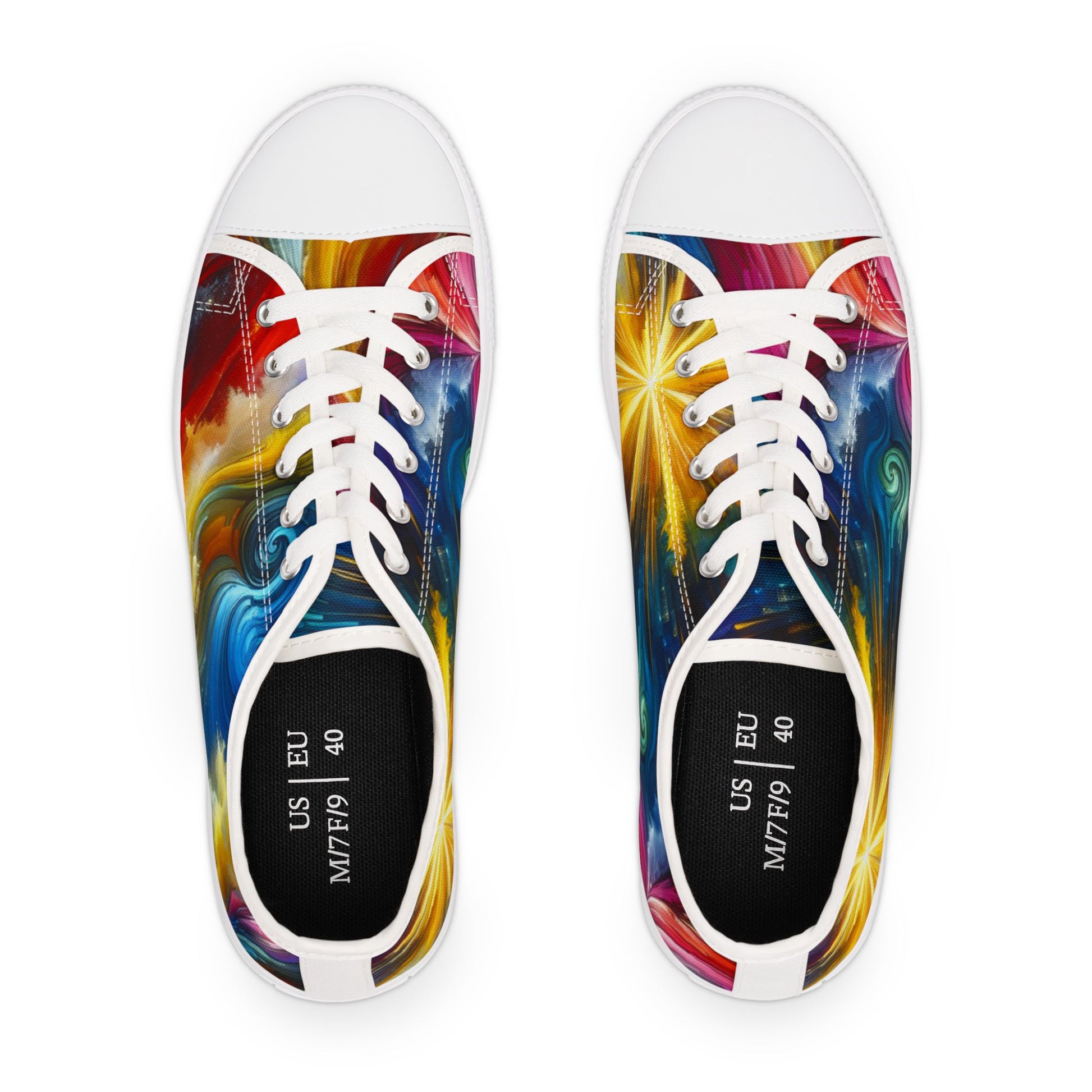 Vibrant Women's Low Top Sneakers, Colorful Casual Shoes, Trendy Tennis Shoes, Graffiti Sneakers, Lightweight Fashion Footwear