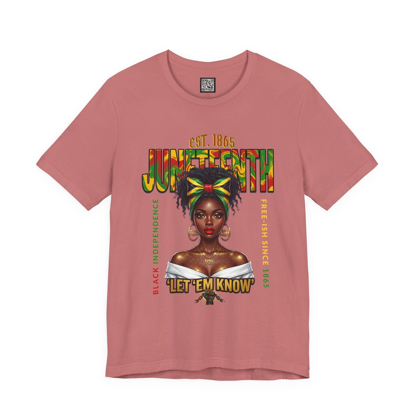 Juneteenth T-Shirt – "Let 'Em Know" Black Independence Tee