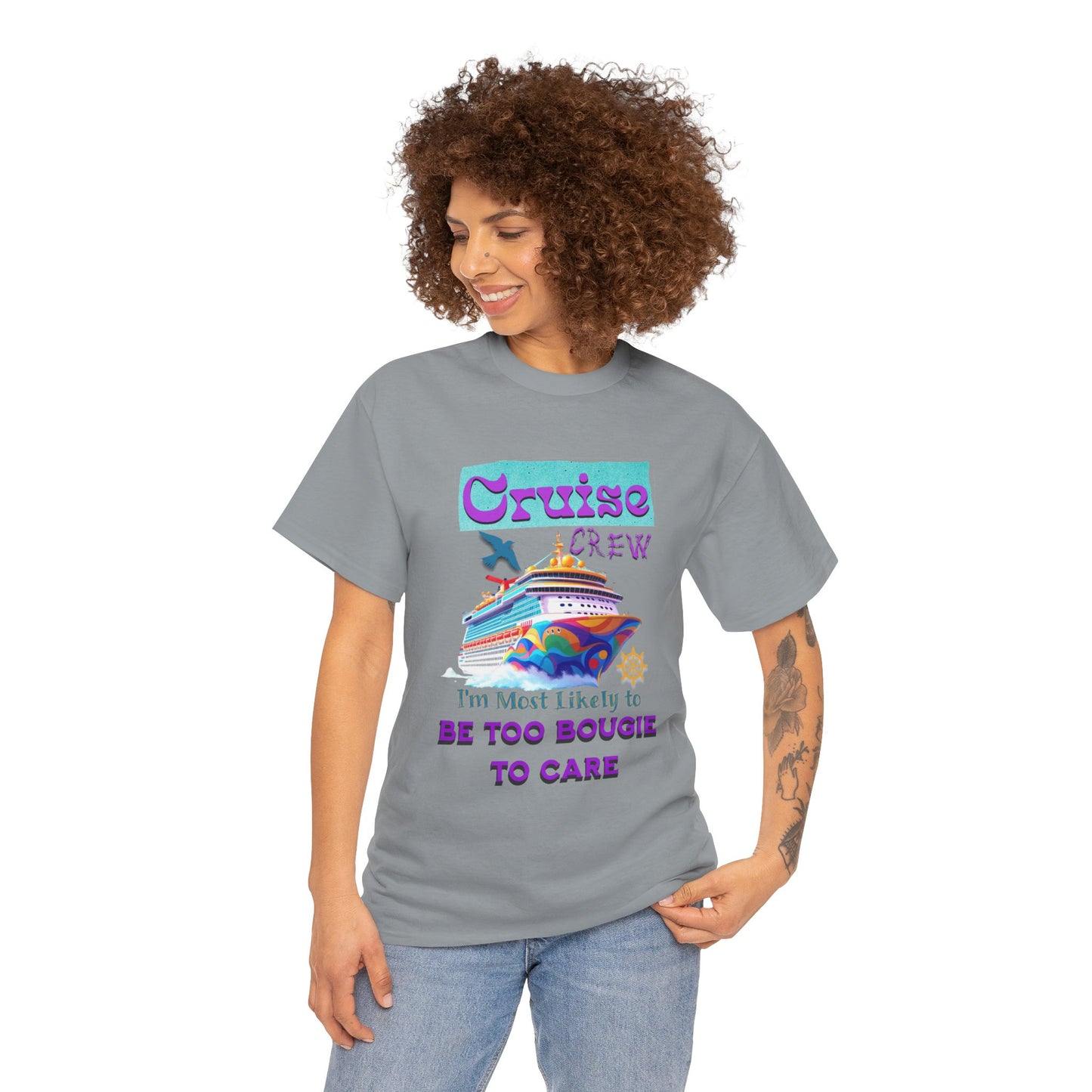 Cruise Crew Tee: Be Too Bougie to Care, Vacation Outfits, Nautical Shirt, Travel Gift, Summer Apparel, T-Shirt for the Bougie One