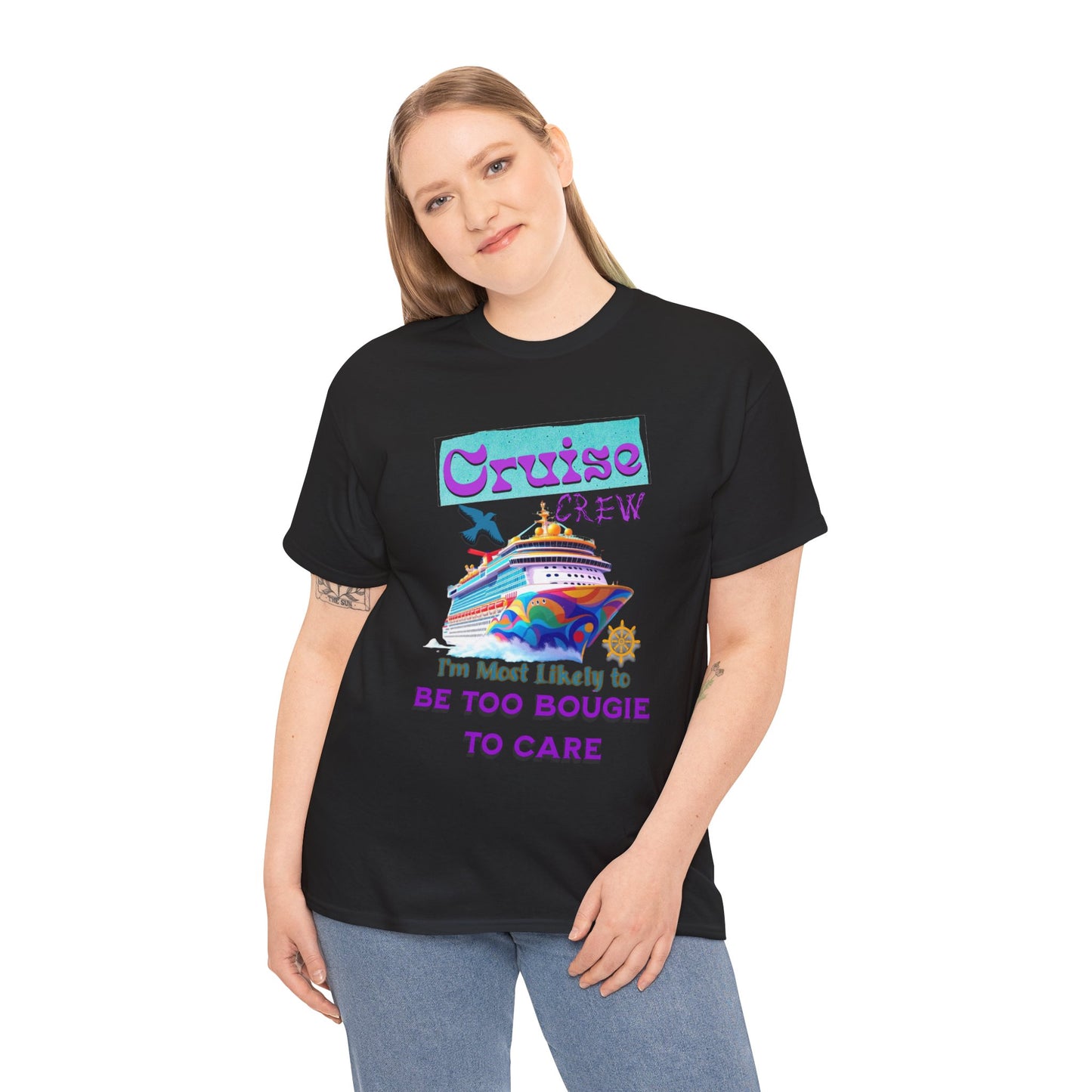Cruise Crew Tee: Be Too Bougie to Care, Vacation Outfits, Nautical Shirt, Travel Gift, Summer Apparel, T-Shirt for the Bougie One