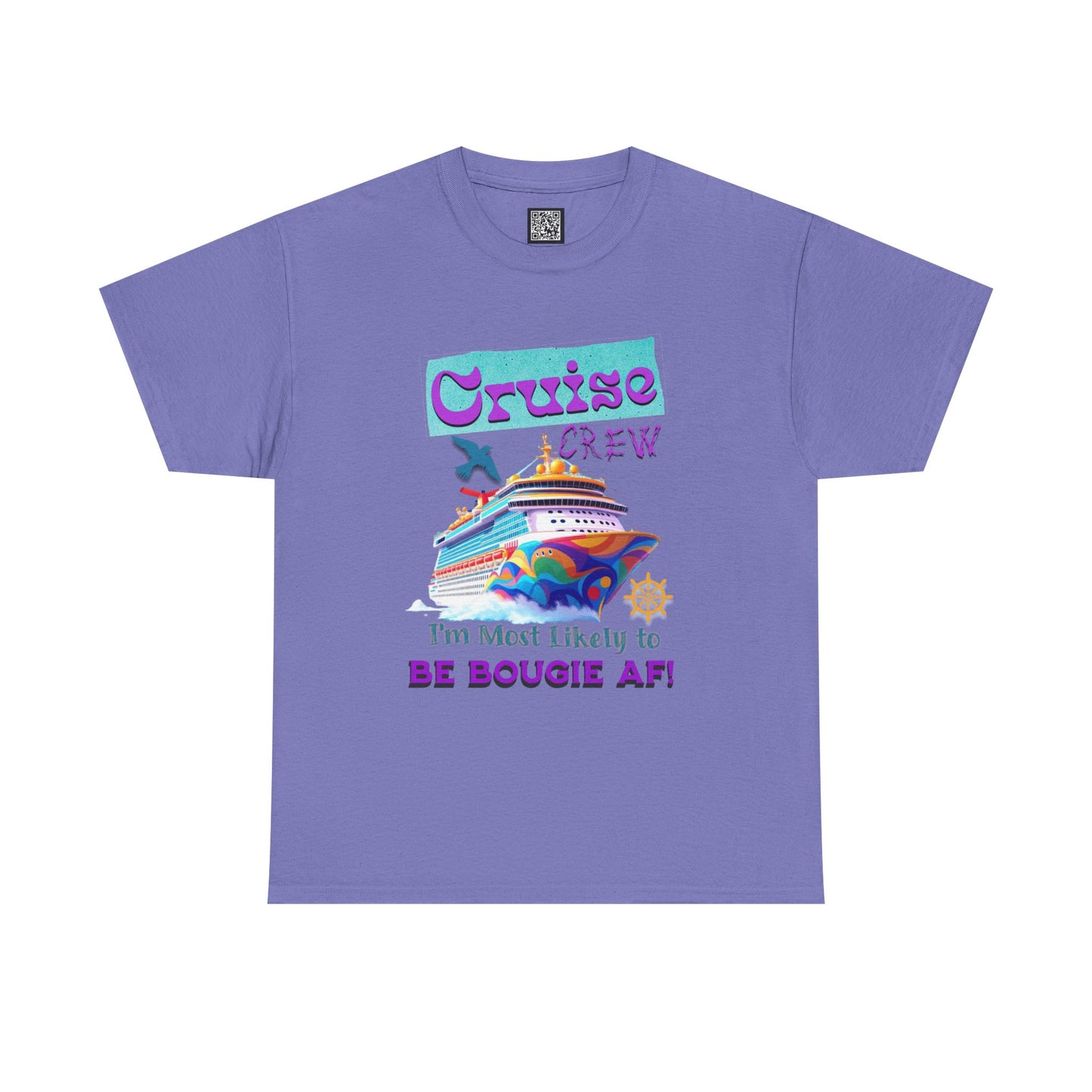 Cruise Crew Tee - I'm Most Likely to Be Bougie AF, Travel Shirt, Vacation Apparel, Cruise Outfits, Summer Fun Clothing for the Bougie Crew
