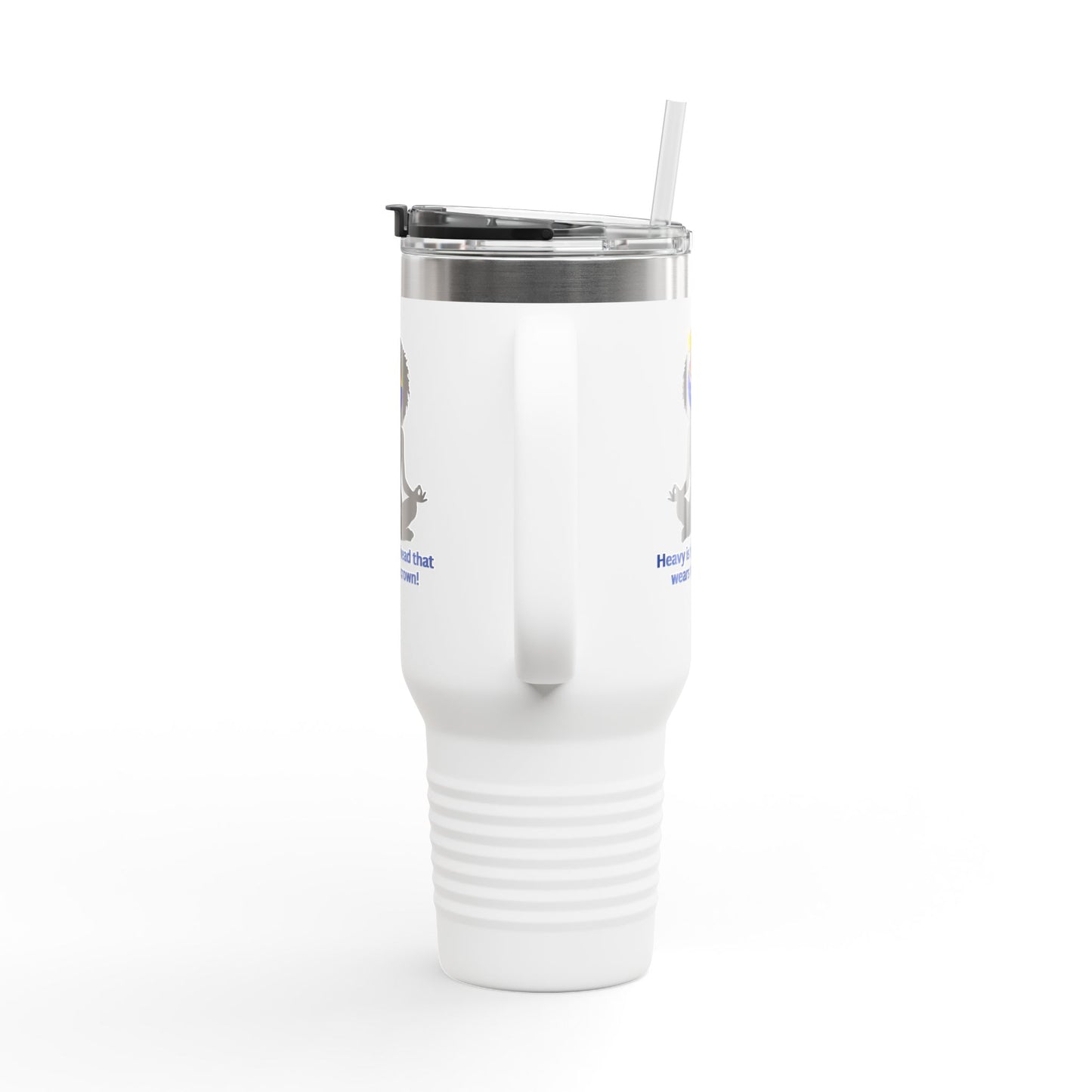 "Heavy is the Head" Polar Camel 40oz Tumbler, 40oz Stainless Steel Tumbler