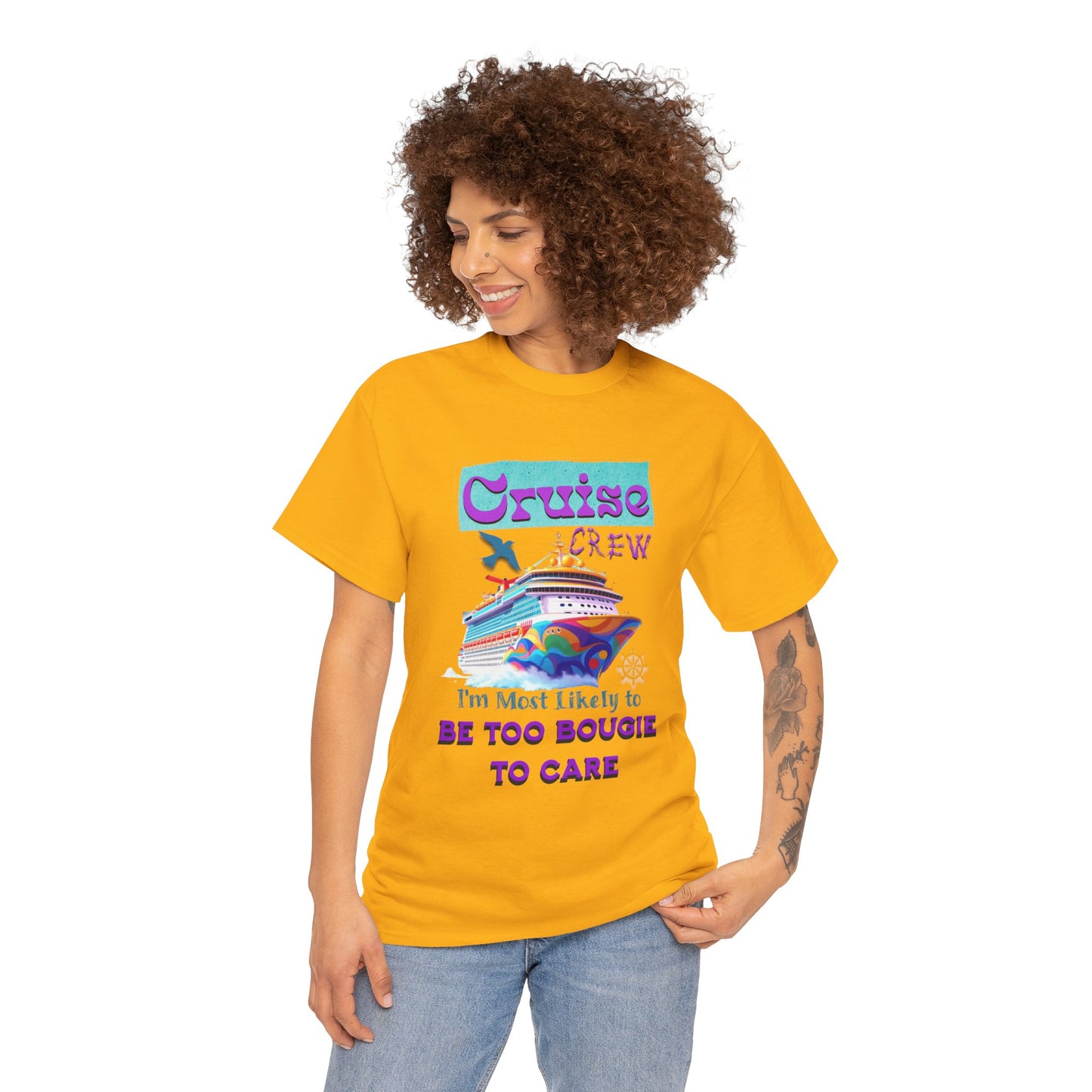 Cruise Crew Tee: Be Too Bougie to Care, Vacation Outfits, Nautical Shirt, Travel Gift, Summer Apparel, T-Shirt for the Bougie One
