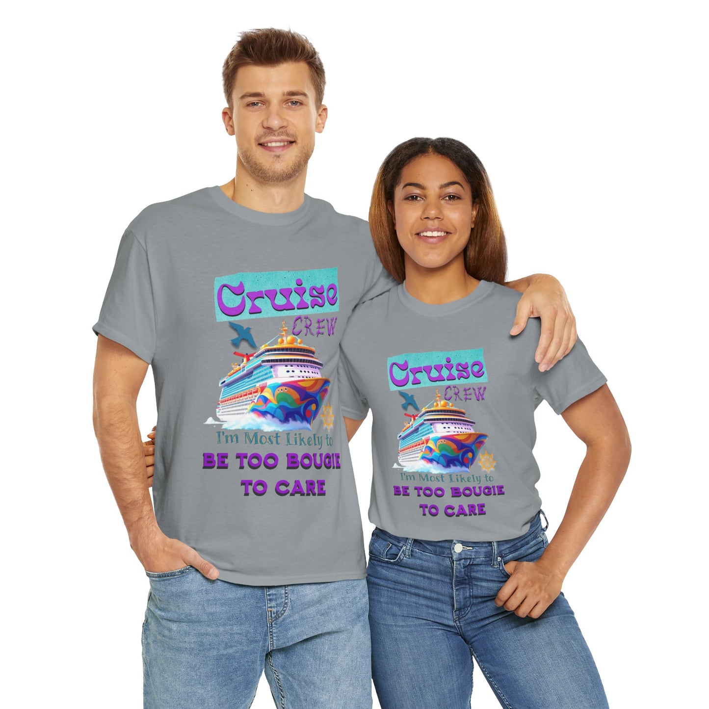 Cruise Crew Tee: Be Too Bougie to Care, Vacation Outfits, Nautical Shirt, Travel Gift, Summer Apparel, T-Shirt for the Bougie One