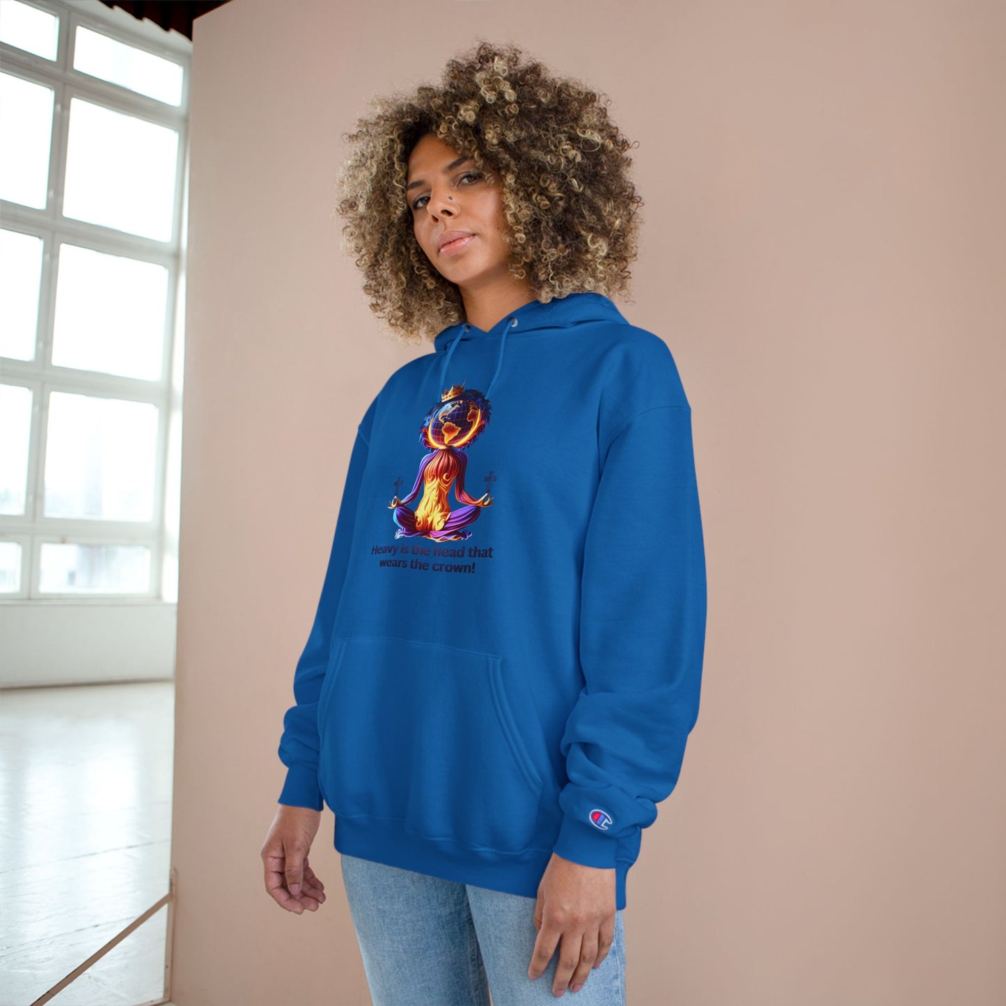 "Heavy is the Head" Champion Hoodie for Women, Inspirational Hoodie for Women, Women Empowerment Hoodies for Women