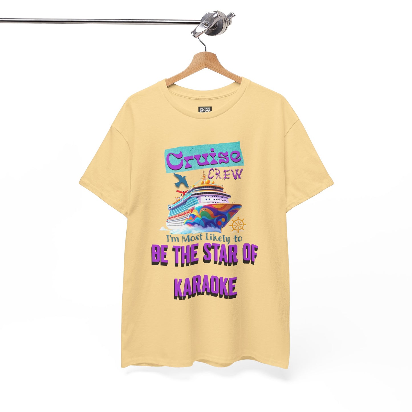Cruising Karaoke Unisex Tee - Fun Cruise Travel Shirt, Cruise Vacation Outfit, Cruise Summer Party Gear, Gift for Cruise Lovers, Funny Shirt