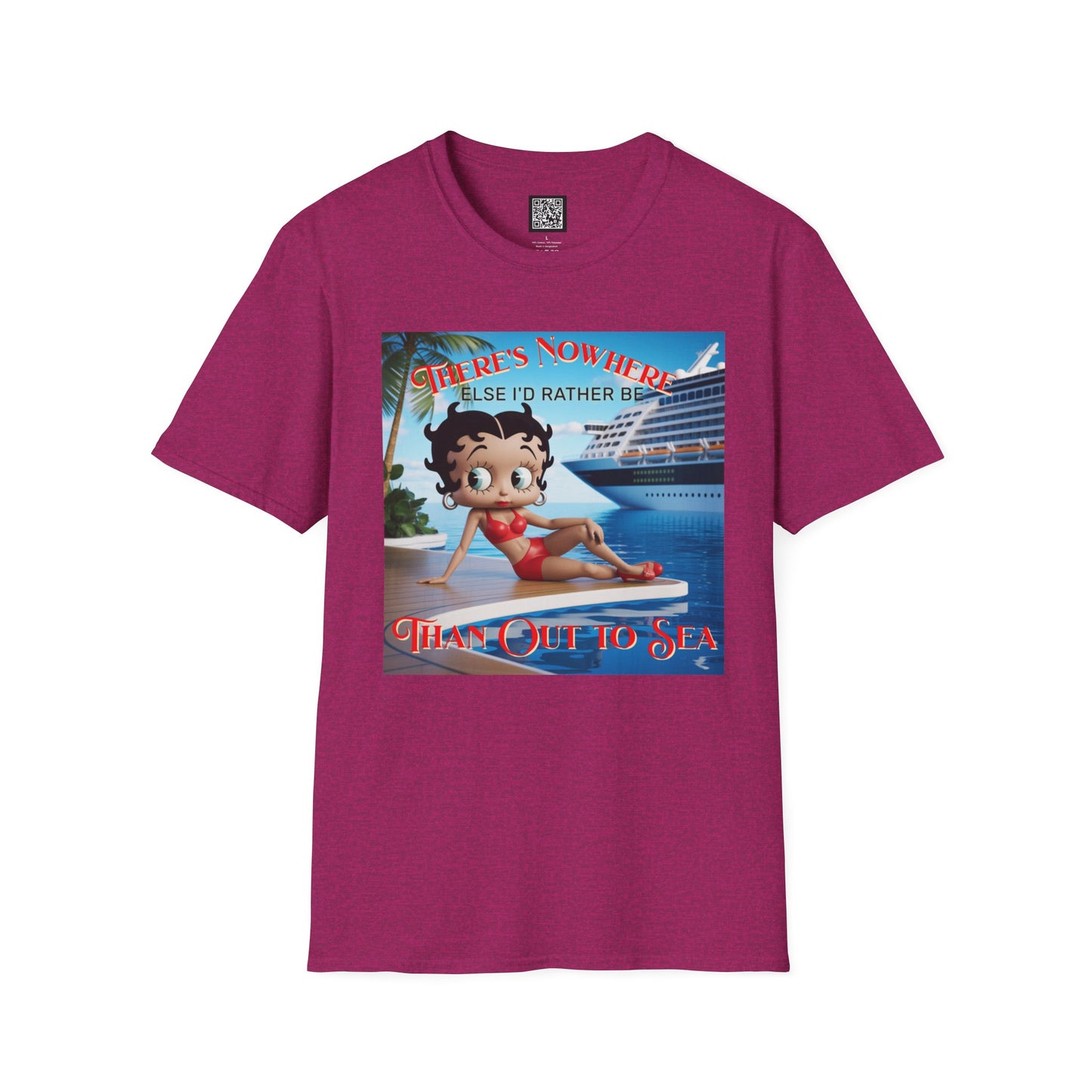 Betty Boop Cruisin' Vintage T-Shirt, Retro Beach Tee, Cute Cruise Themed Summer Fun Shirt, Vacation Outfit, Bettsie Style Clothing