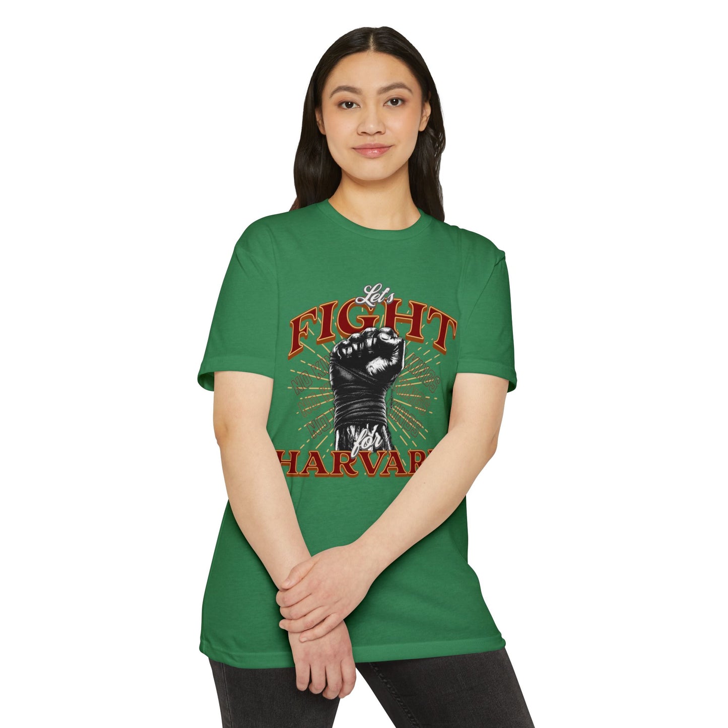 Empowering Fight for Hardvard University T-Shirt | Trump vs. Harvard T-Shirts, Spirit of Democracy, Standing with Hardvard Tee
