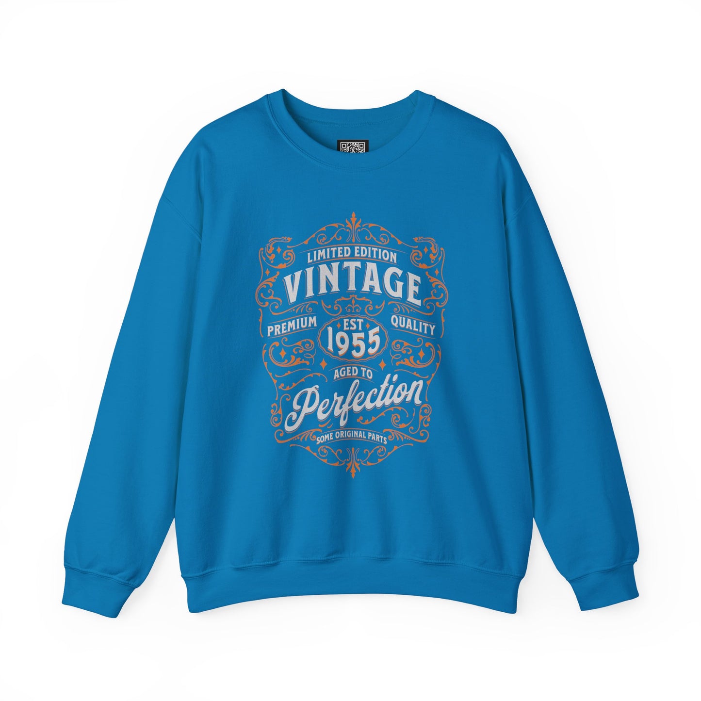 Personalized Vintage Perfection Crewneck Sweatshirt – Retro Graphic Pullover Shirt
