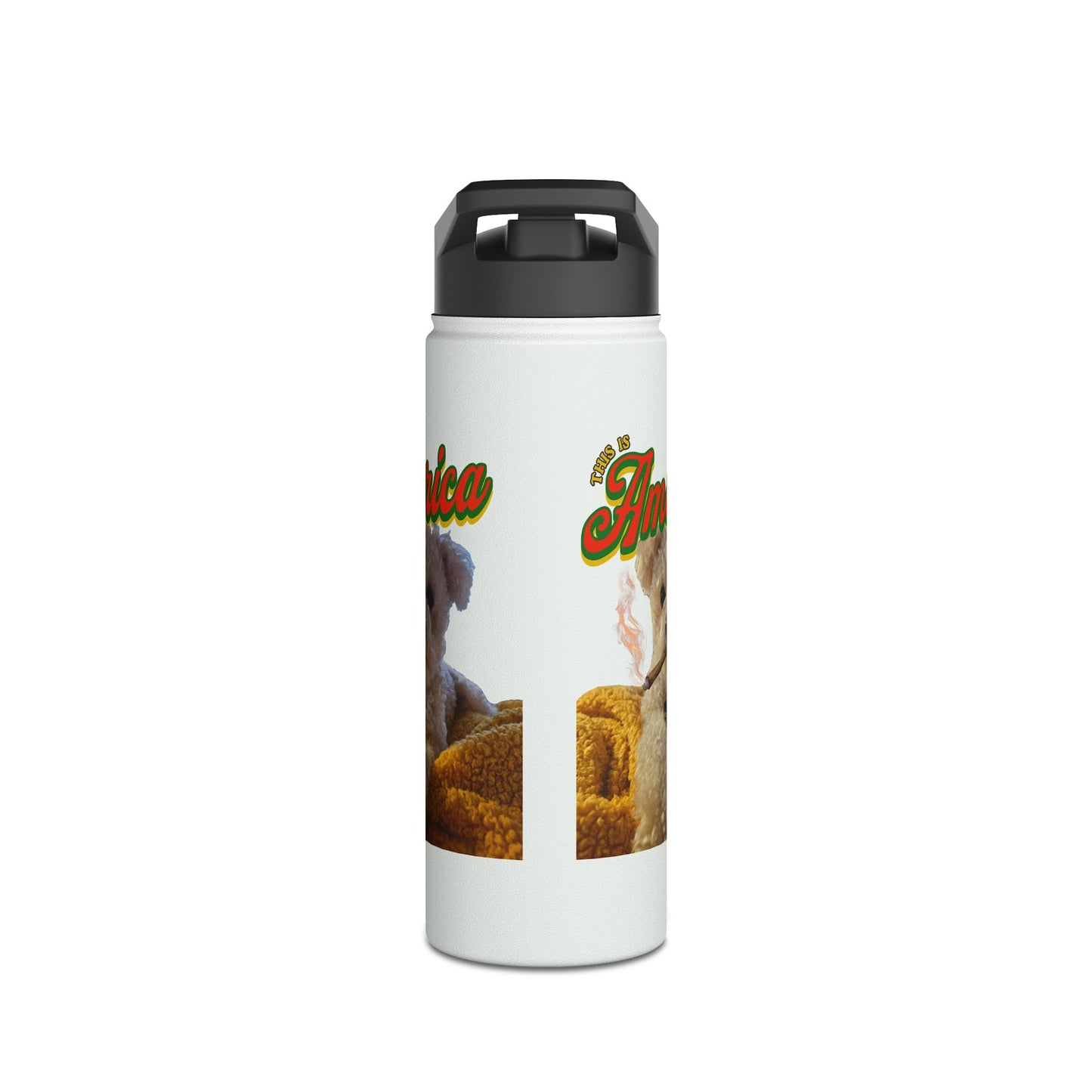 Pet Lover Stainless Steel Water Bottle — Cute Custom Dog Photo Design