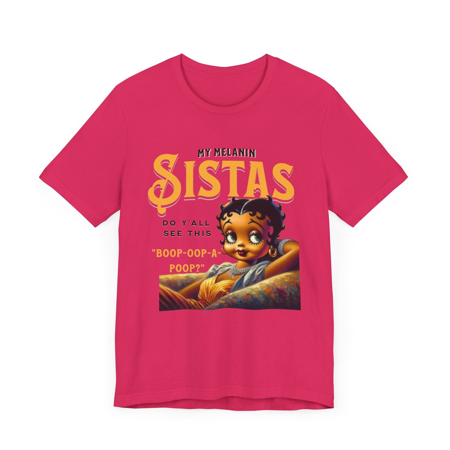 Melanin Betty Boop, 92% Black Woman Shirt, Black Girl Magic Tees, Black Culture T-Shirts, Humorous Betty Boop Shirts, Betty Boop T-Shirts