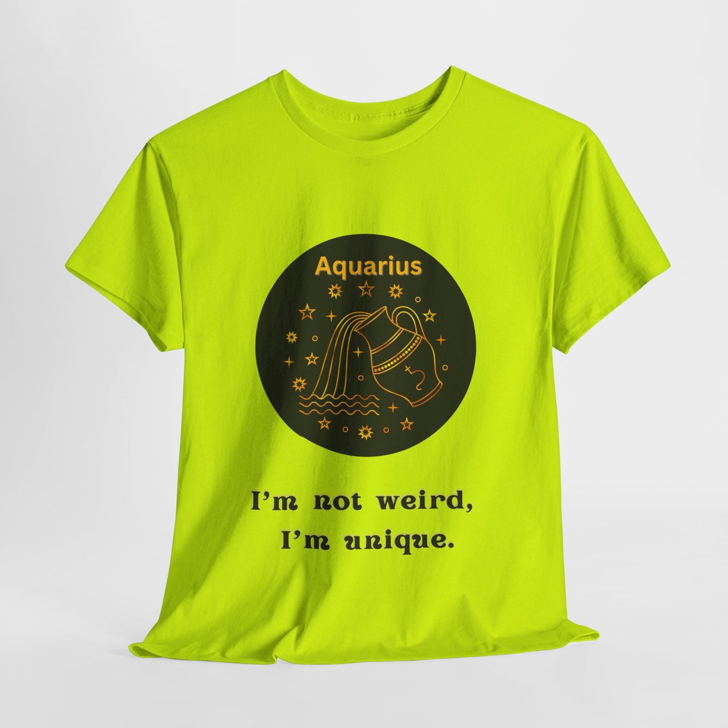 Aquarius T-Shirt, Aquarius Horoscope Gifts, Birth Month Gifts, Zodiac Sign T-Shirt Gifts, Astrology T-Shirt, Unisex Heavy Cotton Tee