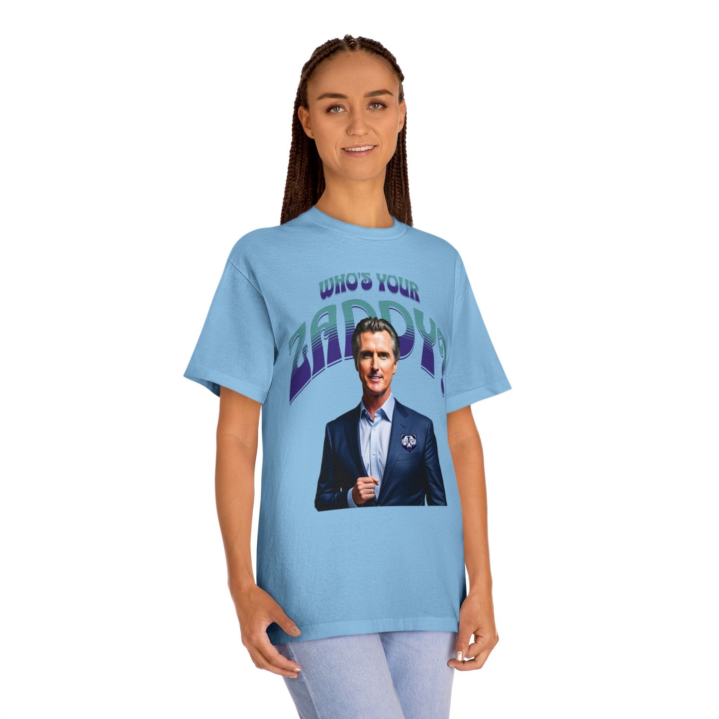 Who's Your Daddy? Funny Classic Tee, Funny Zaddy Gift, Gavon Newsome Tee Shirt, Dad Humor Apparel, Trendy Gavon T-Shirt, Political Tees