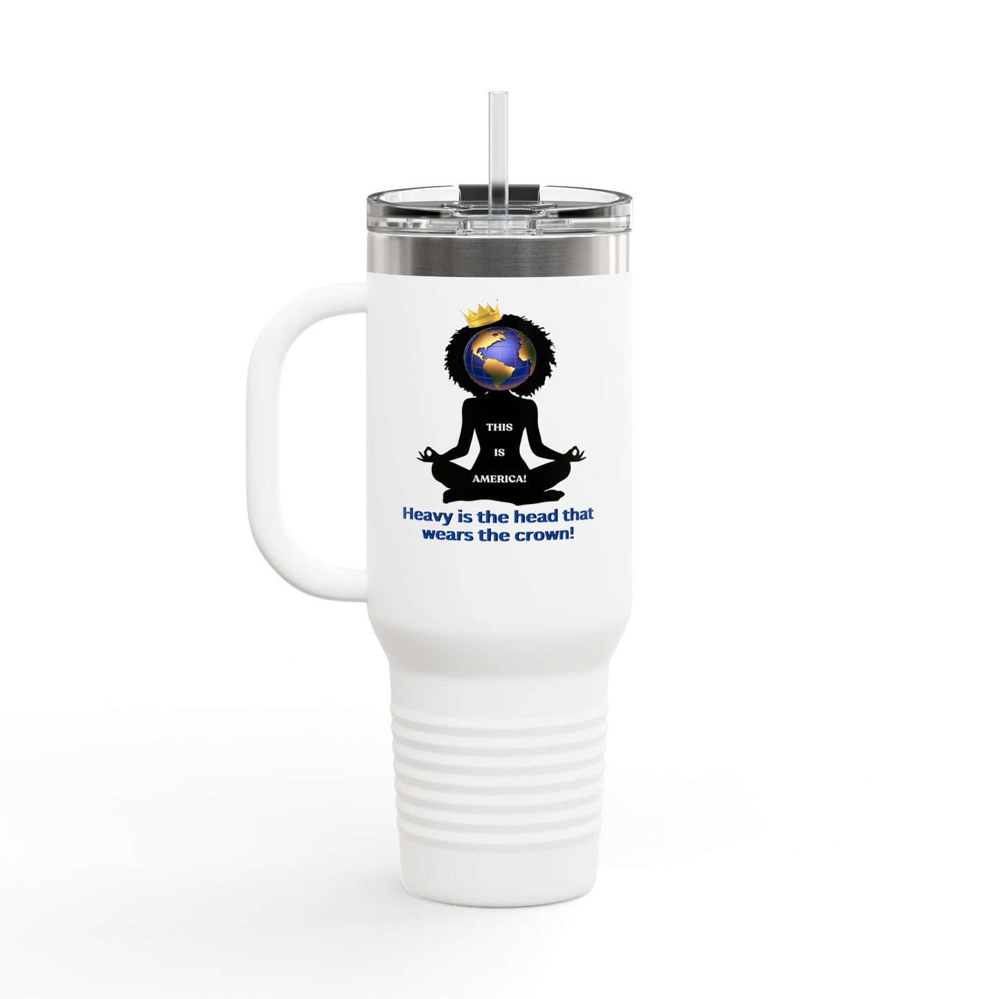 "Heavy is the Head" Polar Camel 40oz Tumbler, 40oz Stainless Steel Tumbler